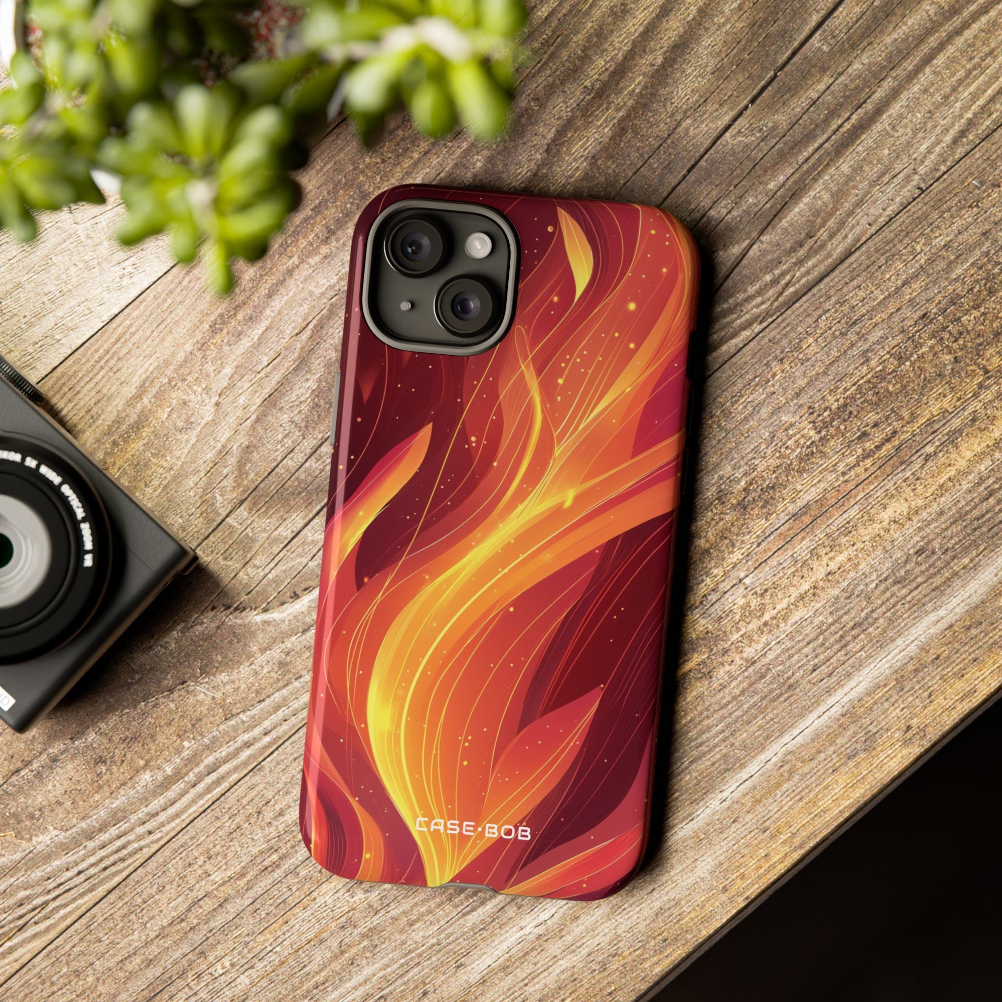 Flaming Flow iPhone 15 Plus Cover - Tough