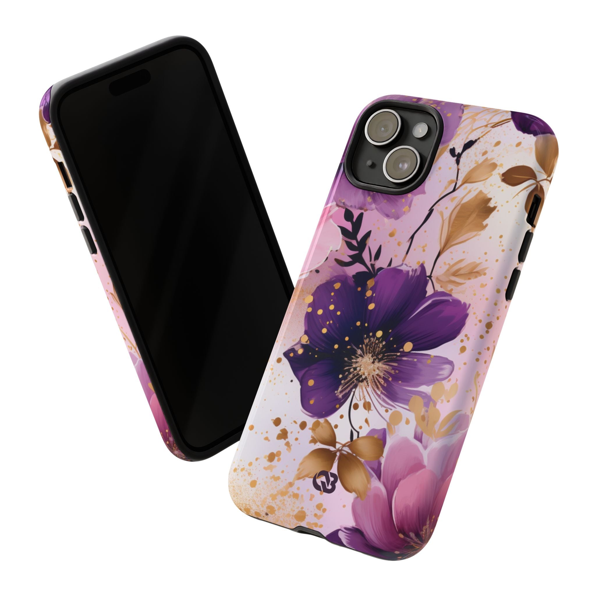 Gilded Violet Bloom · Tough Phone Case for iPhone