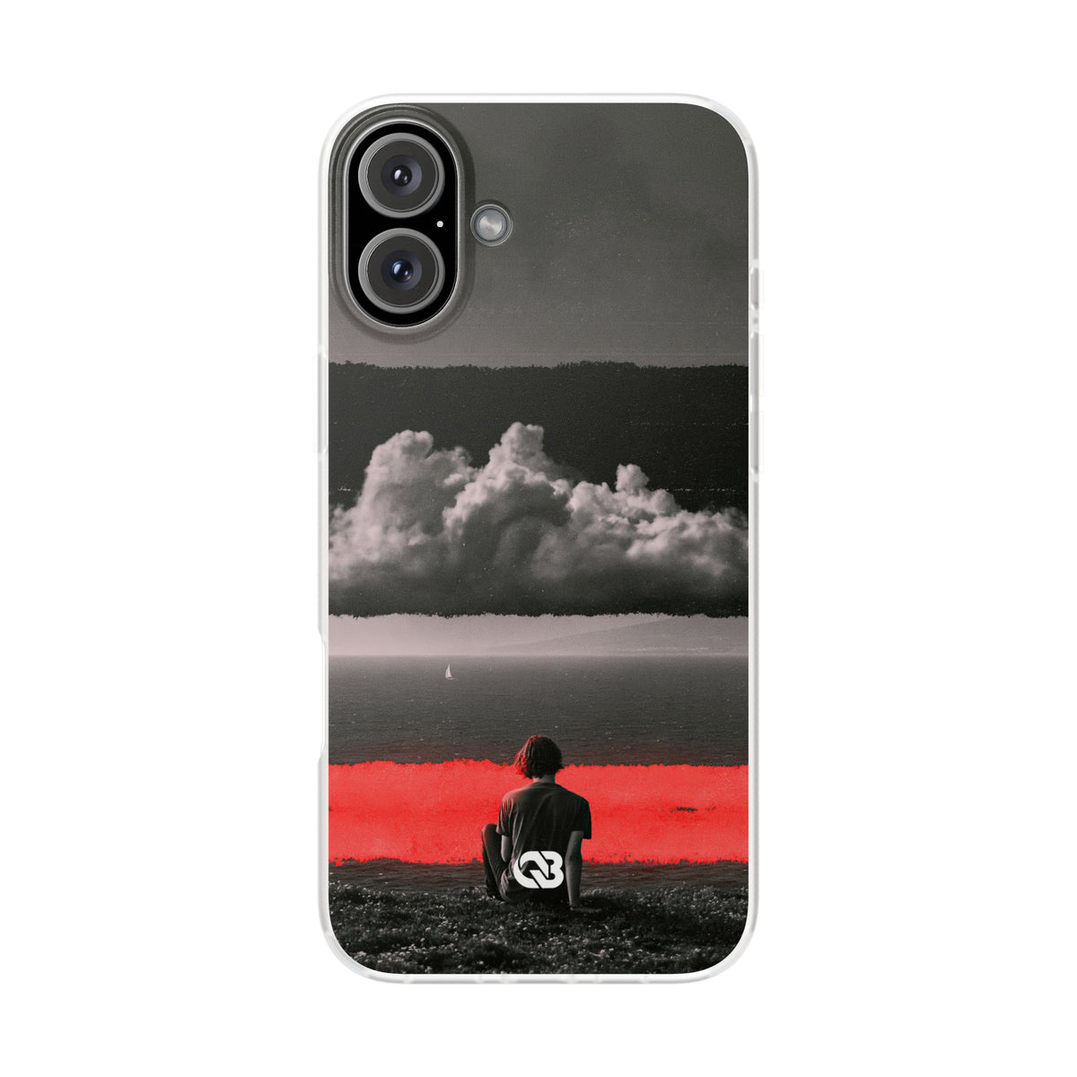 Crimson Horizon · Lite Phone Case for iPhone · Black