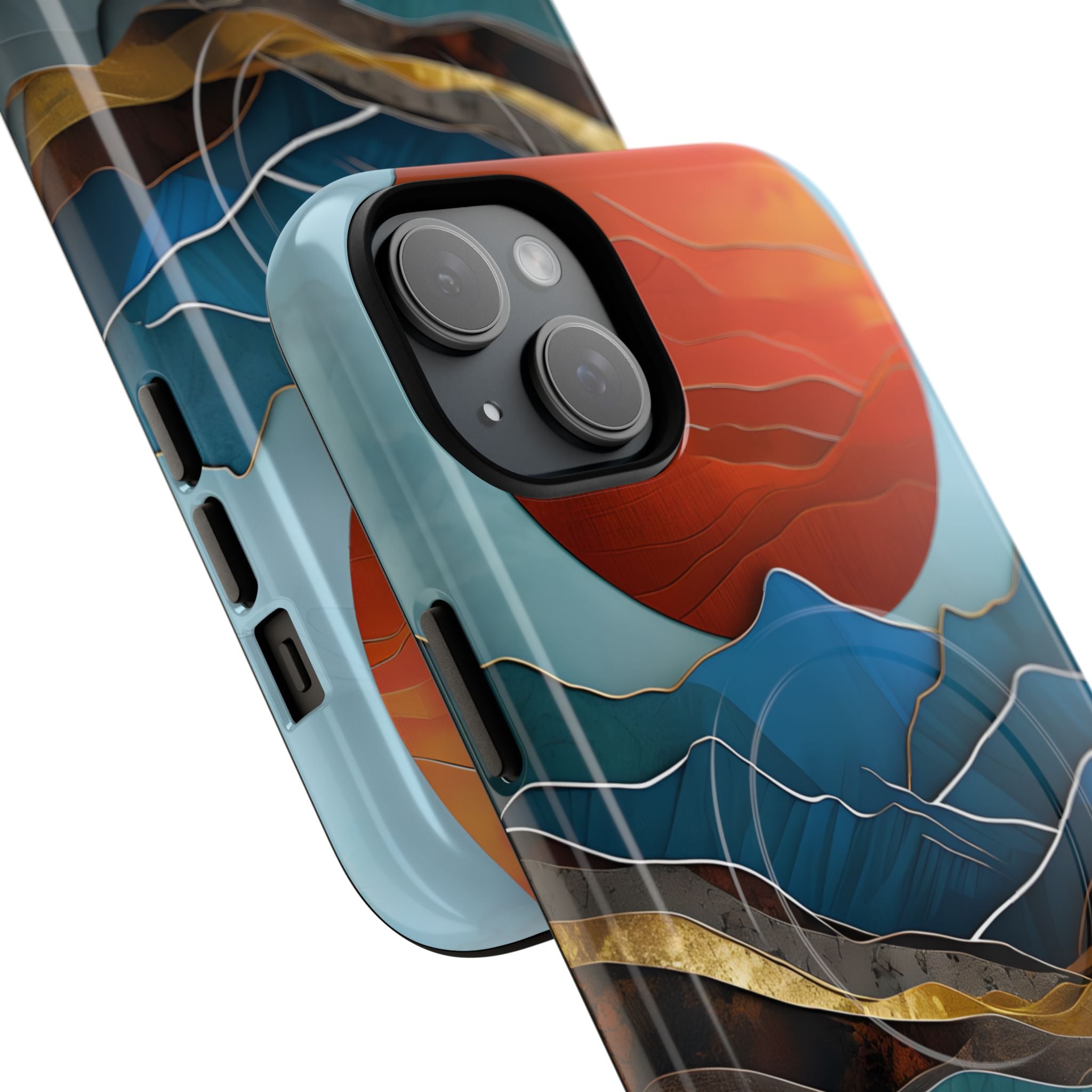 Molten Sun Peaks · Tough+ etui na telefon dla iPhone · Magsafe