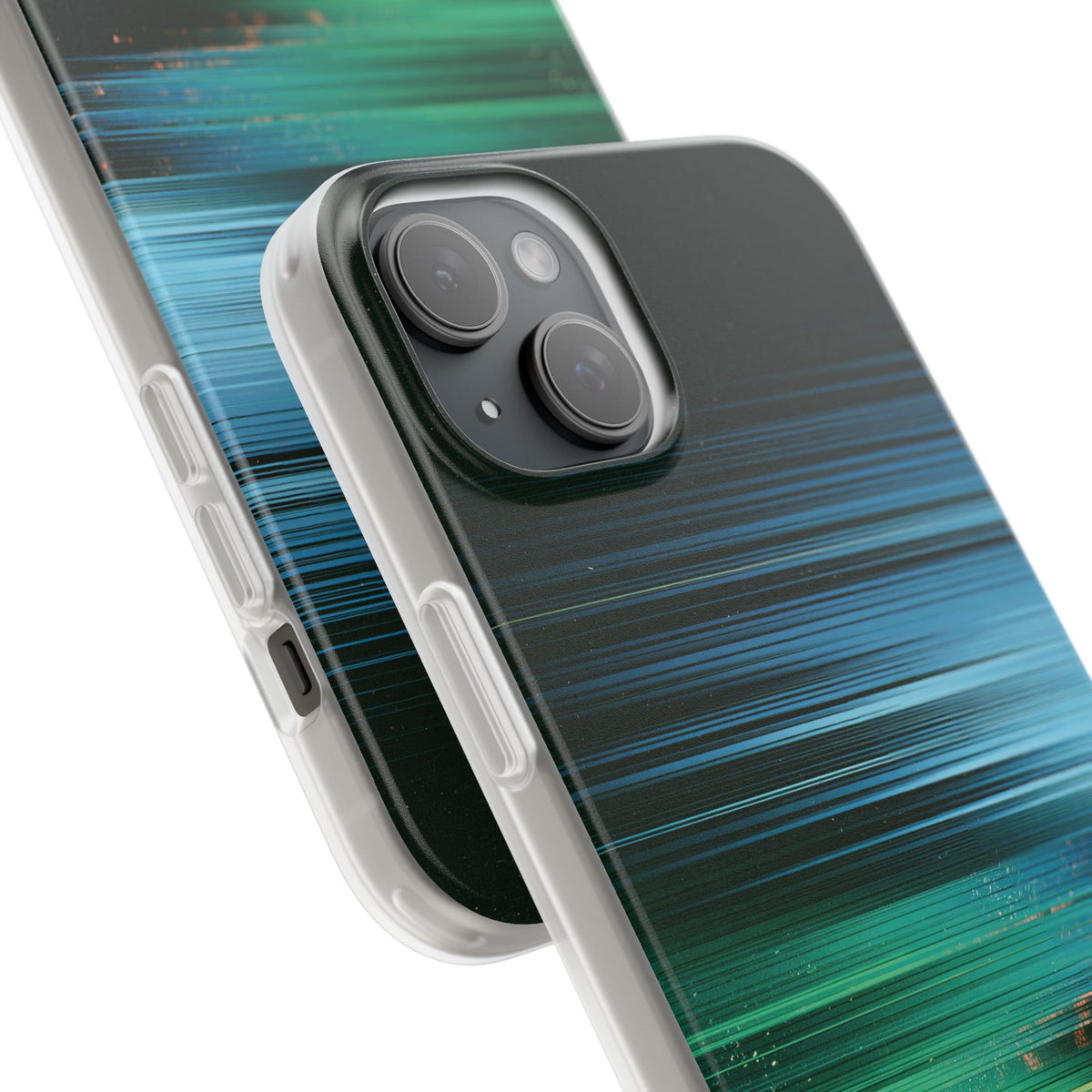 Digital Shoreline Drift · Lite Phone Case for iPhone · Teal