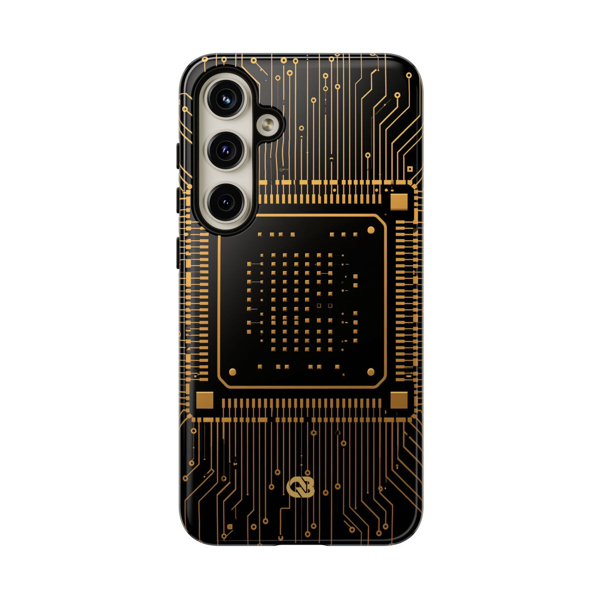 Golden Circuit Architecture · Tough Phone Case for Samsung · Gold