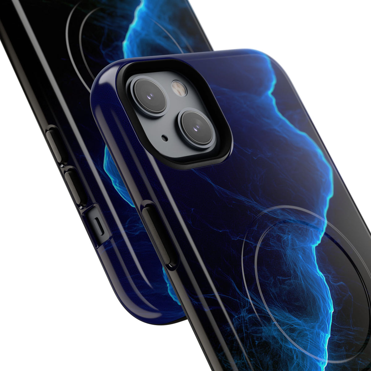 Electric Azure Drift · Tough 2.0 Magnetic Phone Case for iPhone · Blue