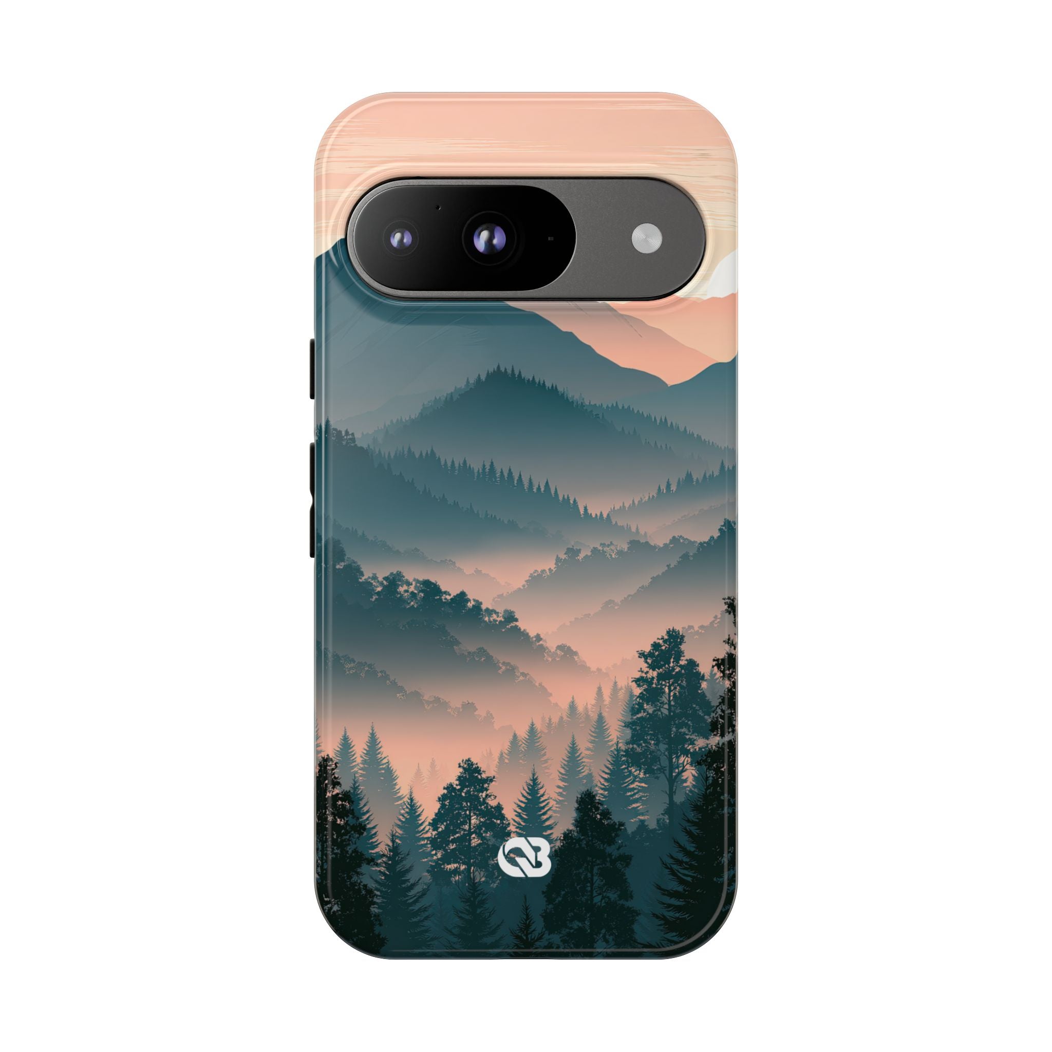 Teal Tough Phone Case for Google Pixel - Alpine Teal Horizon