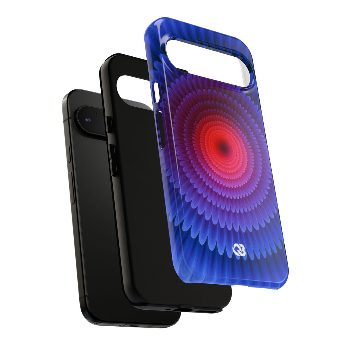 Radial Spectrum Bloom · Tough Phone Case for Pixel · Blue