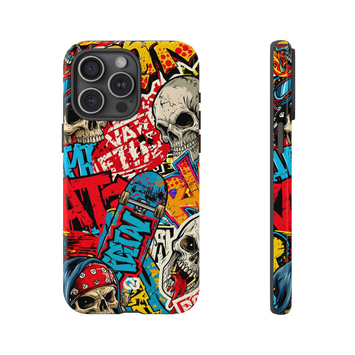 Skate Skull Riot · Tough Phone Case for iPhone · Red