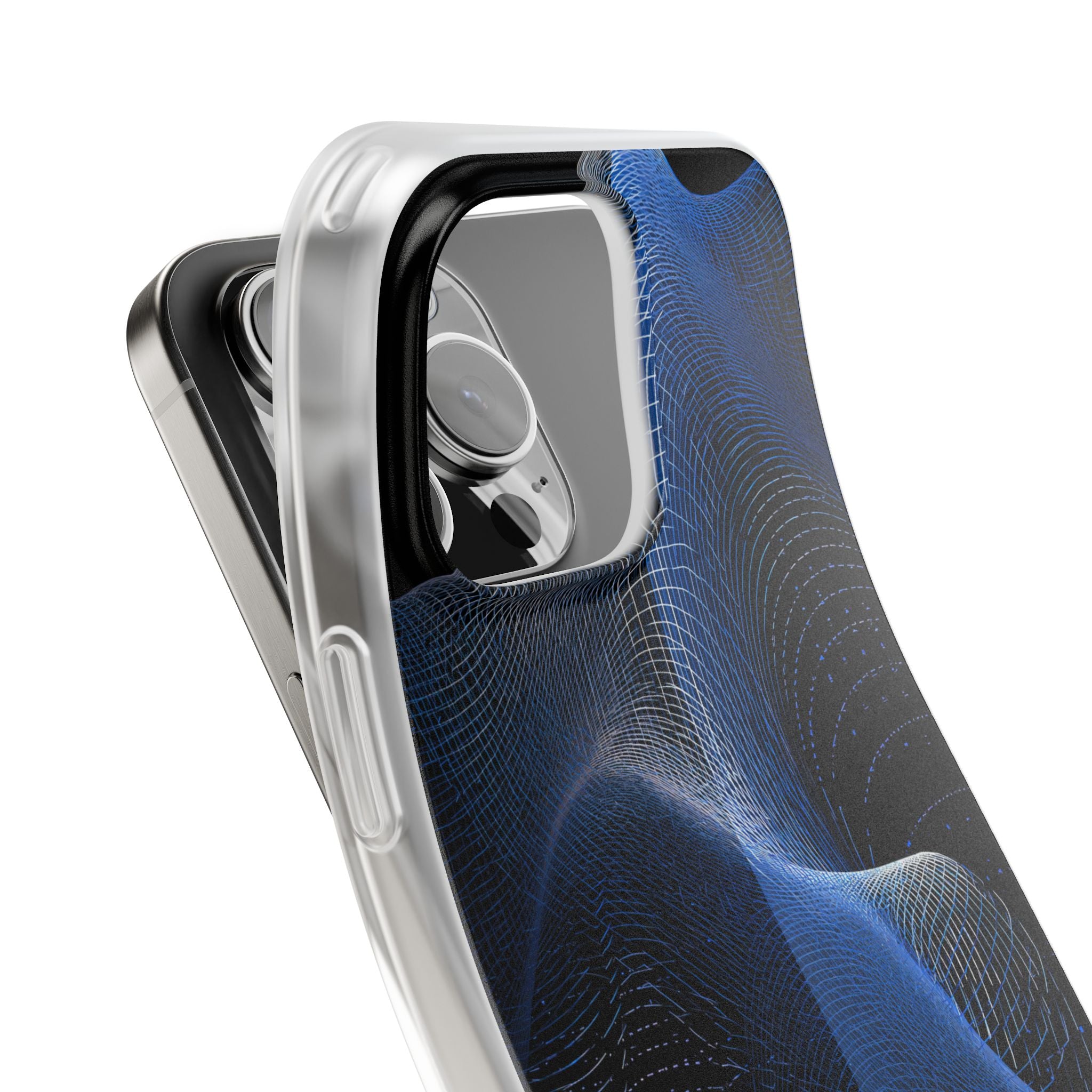 Blue Lite Phone Case for iPhone - Electric Blue Flux