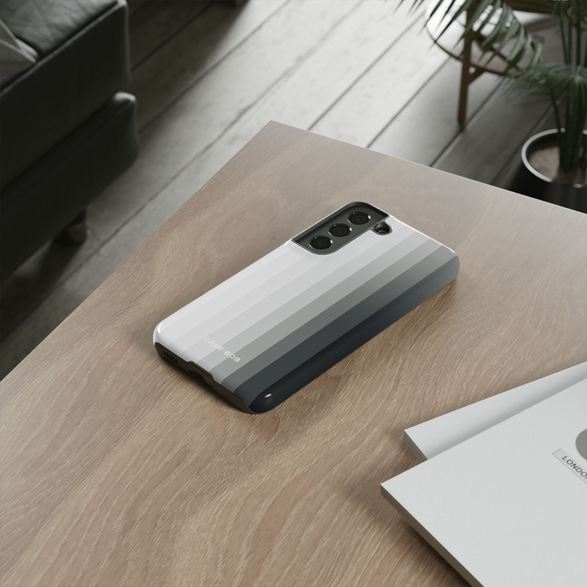 Gradient Bands Samsung S22 Cover - Tough