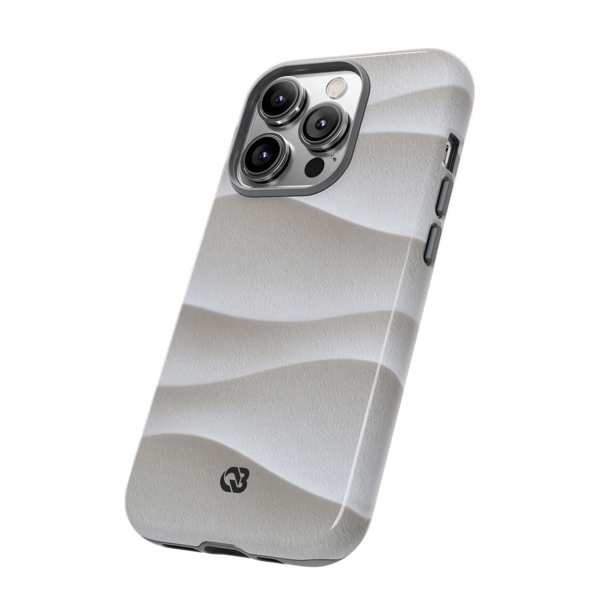 Sculpted Dune Relief · Tough Phone Case for iPhone · White
