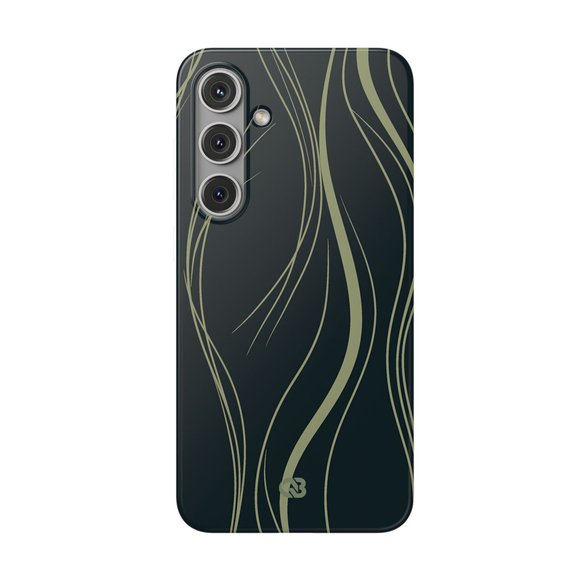 Green Lite Phone Case for Samsung - Obsidian Sage Flow
