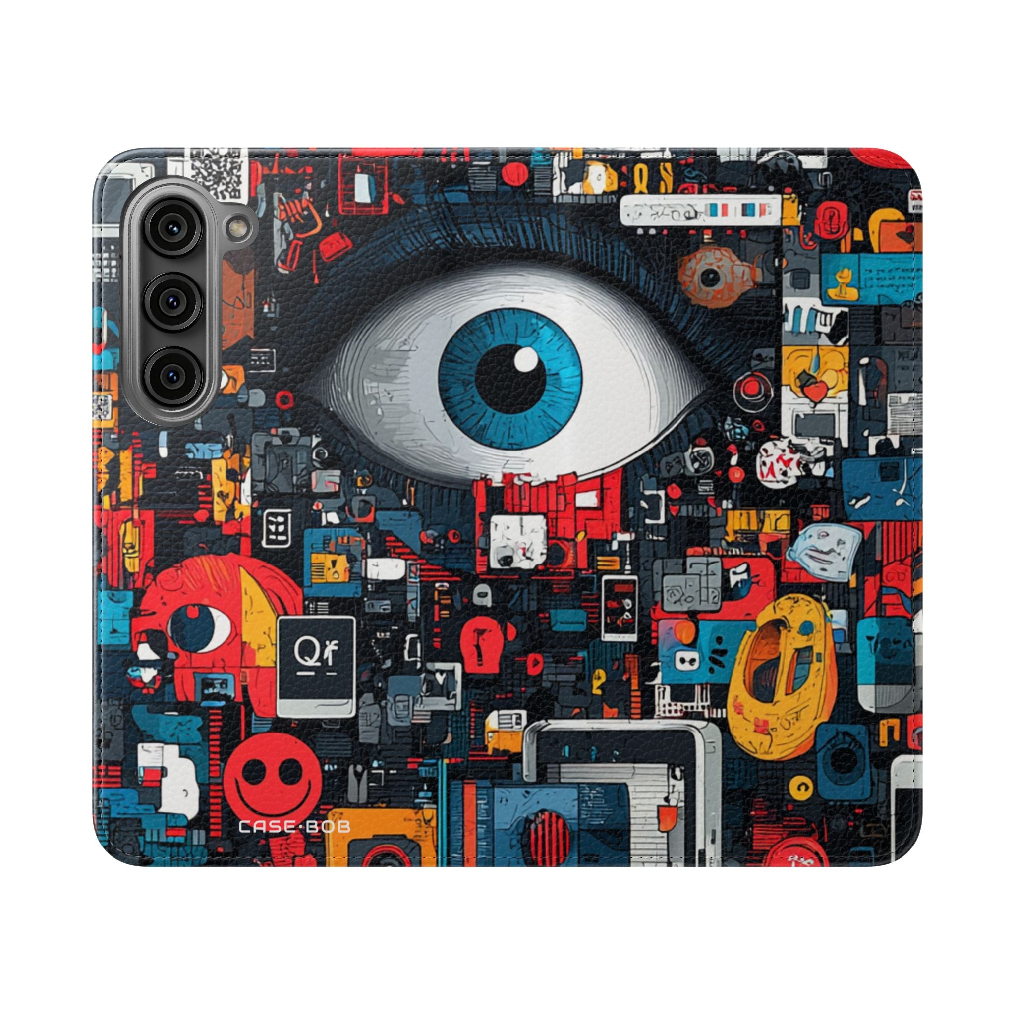 Blue Gaze Mosaic - Samsung S23 Case - Wallet