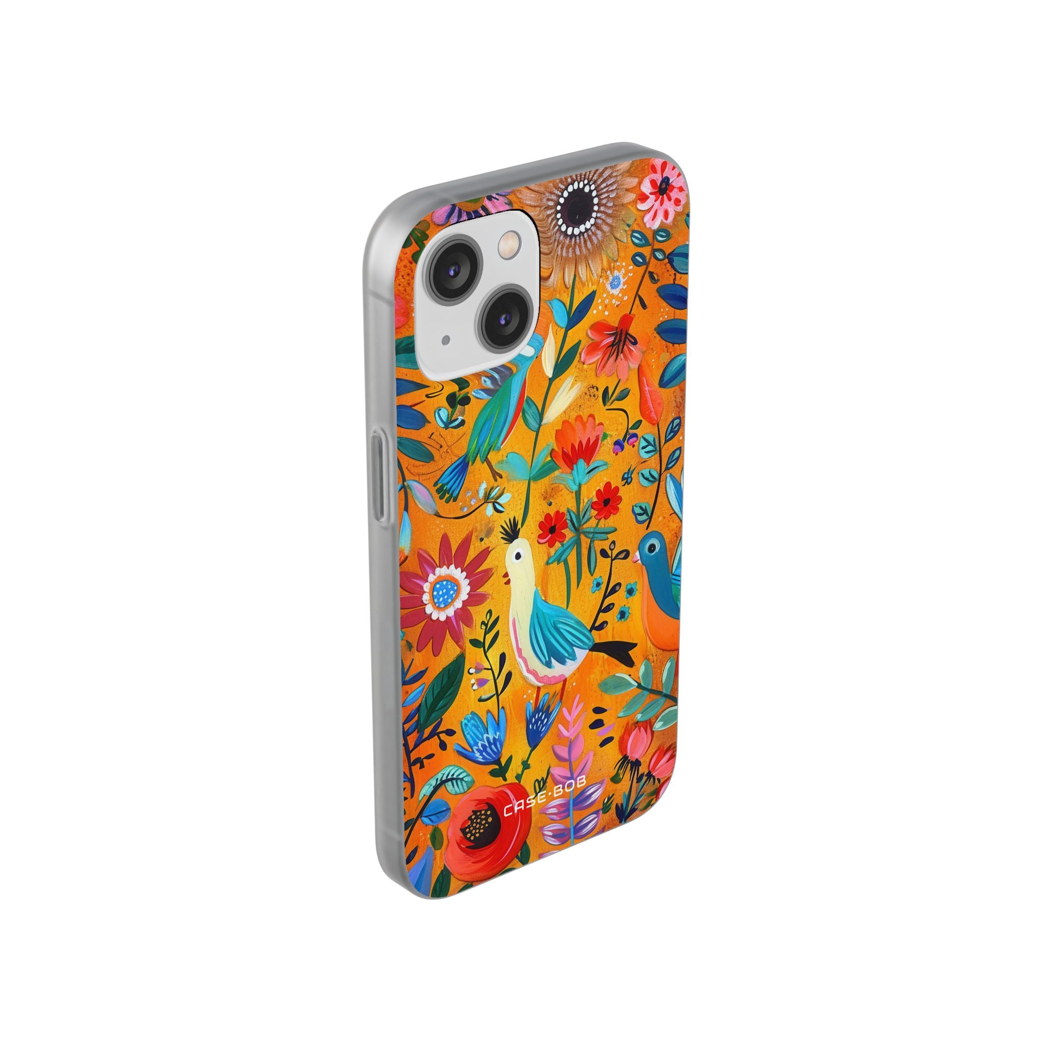 Colorful Birds Bloom iPhone 14 Case - Soft