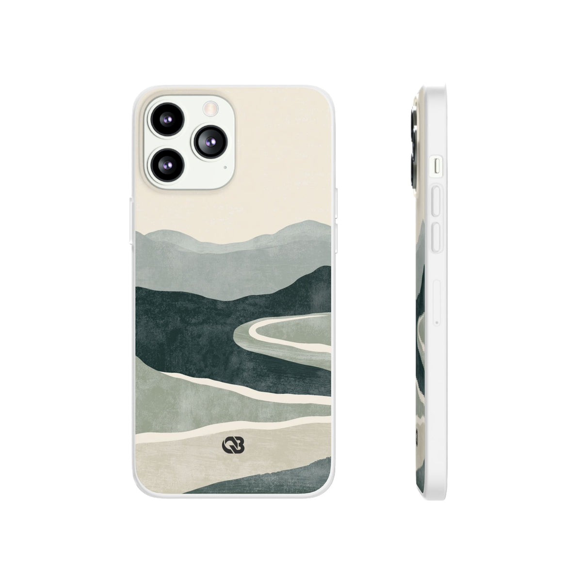 Muted Valley Vista · Lite Phone Case for iPhone · Green