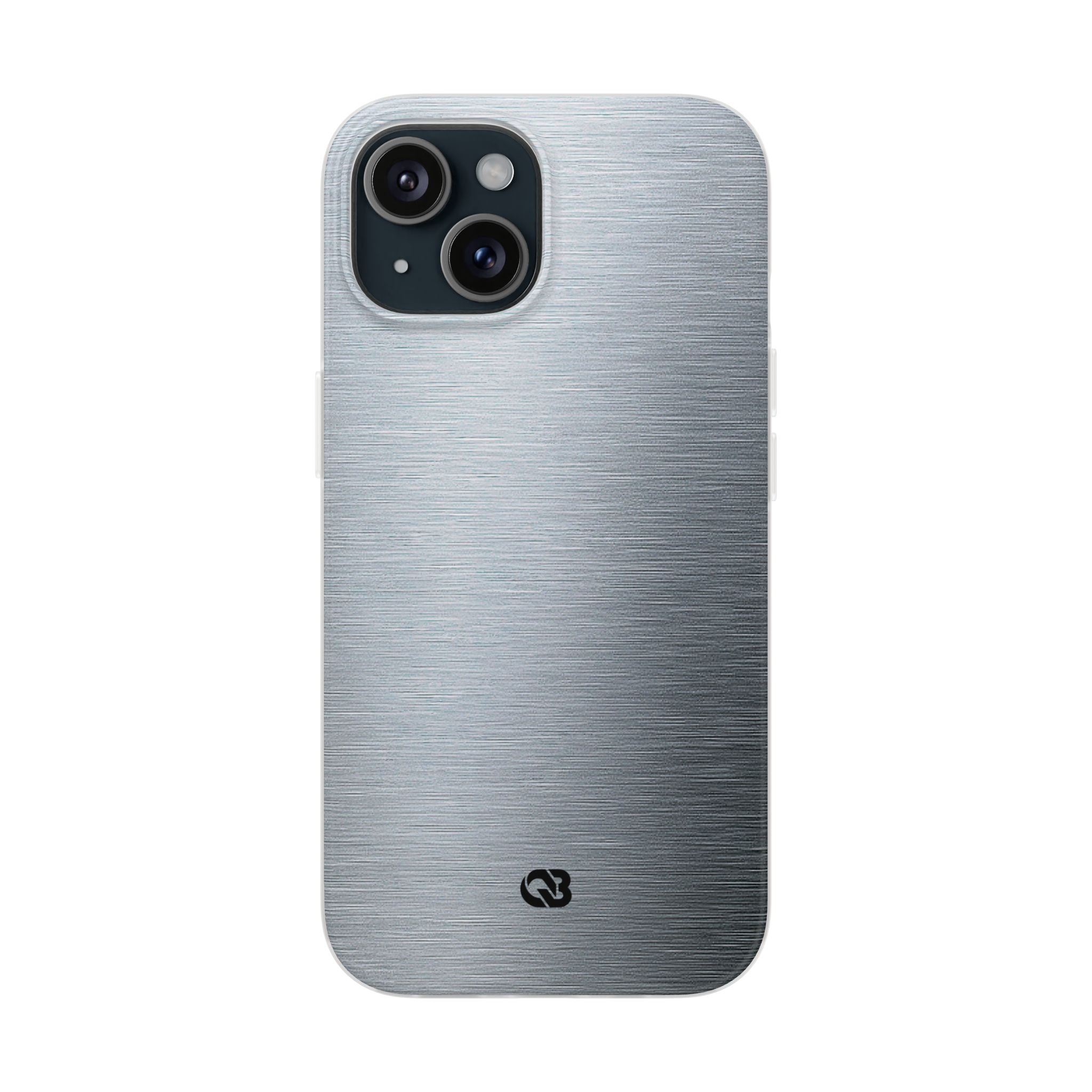 Silver Lite Phone Case for iPhone - Satin Chrome Grain