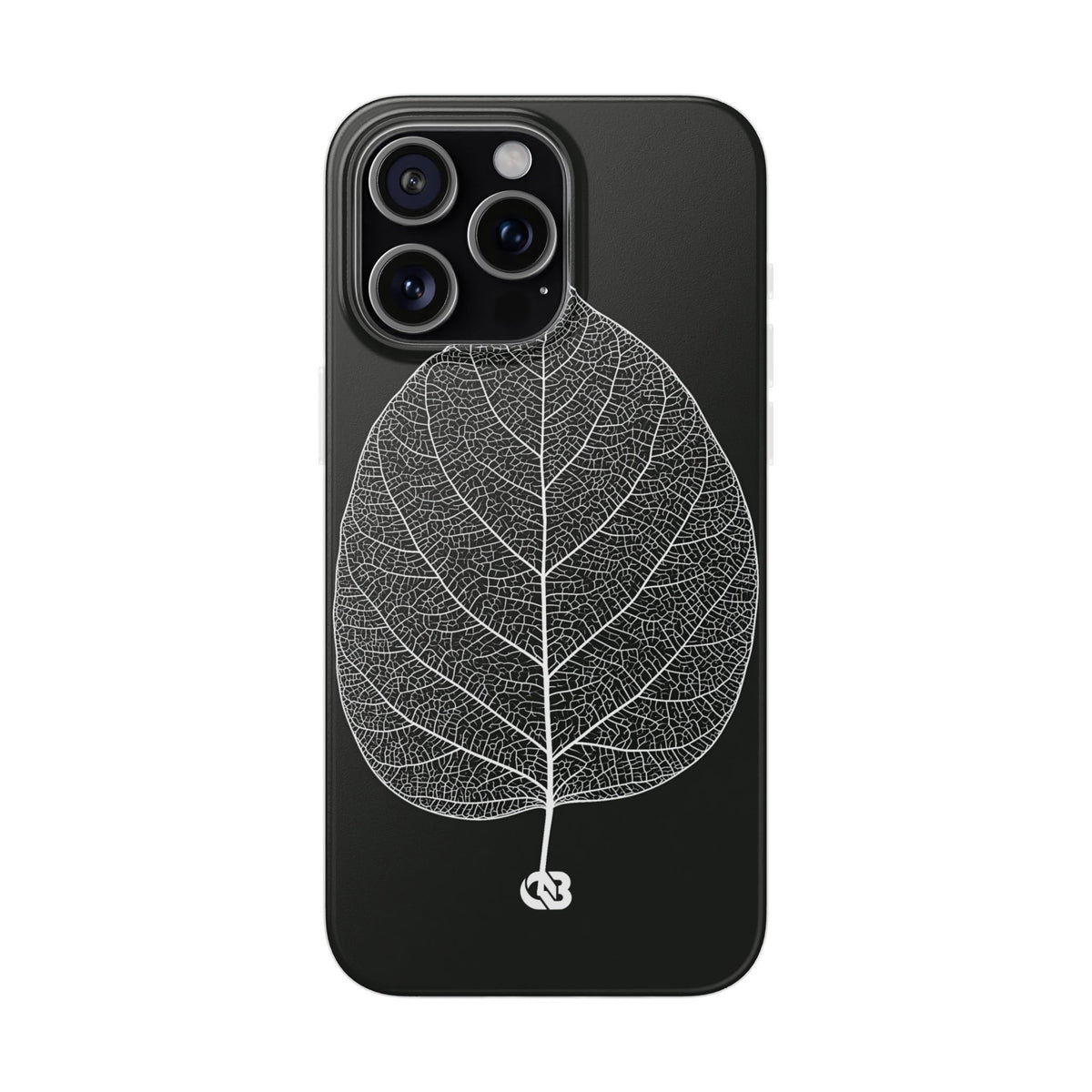 Monochrome Leaf Skeleton · Lite Phone Case for iPhone · Black