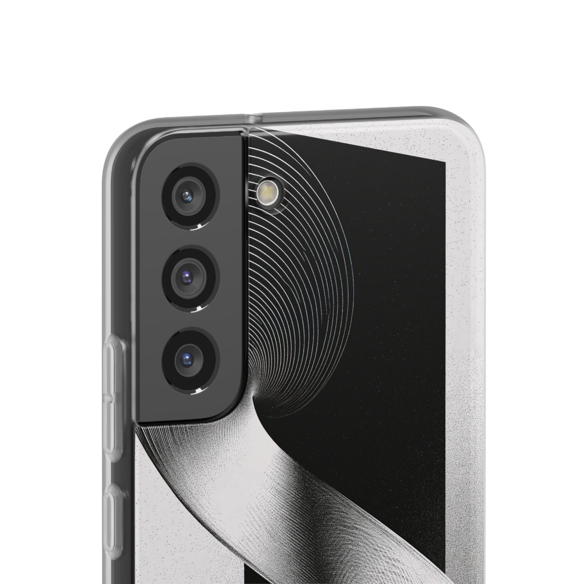 Grey Lite Phone Case for Samsung - Obsidian Moiré Wave