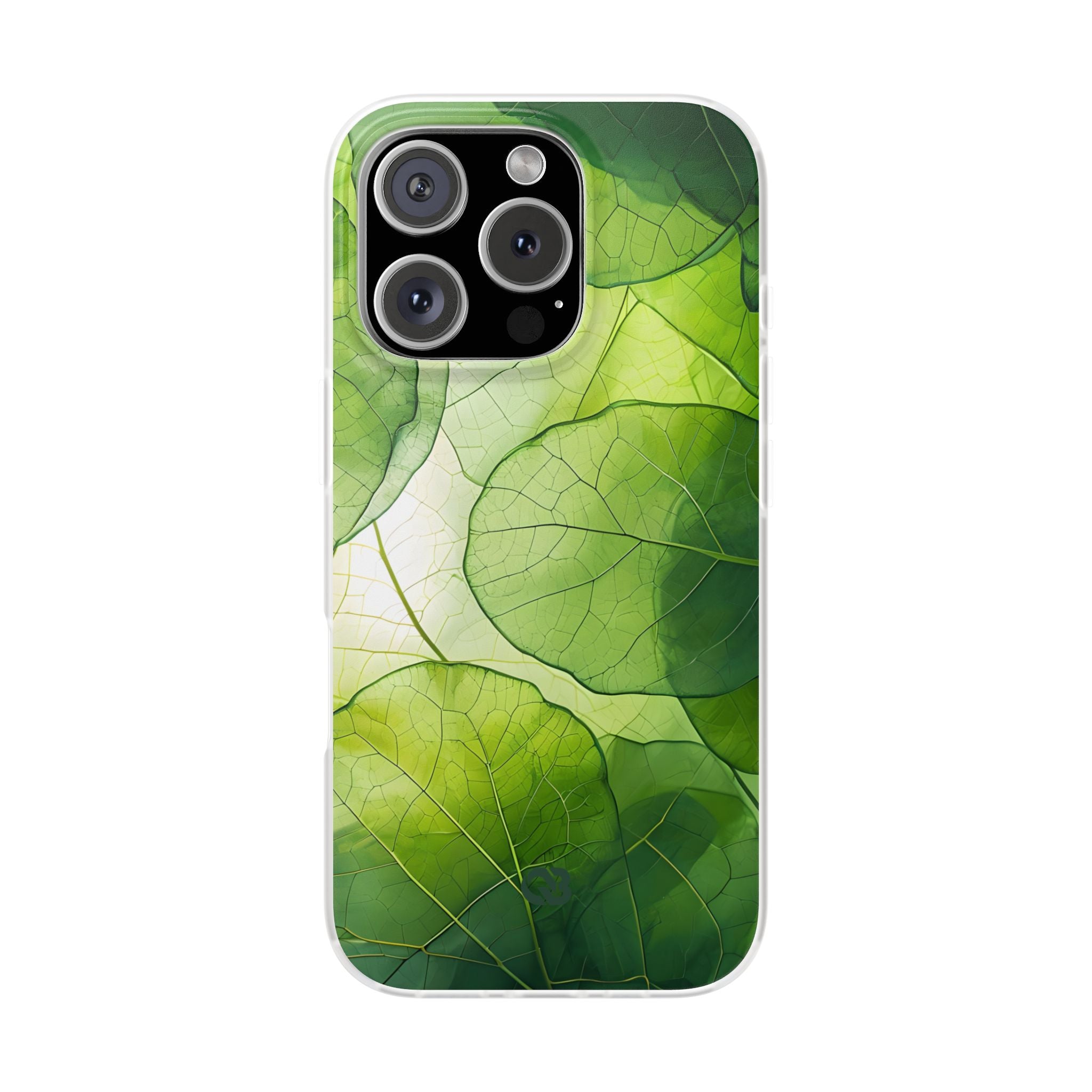 Emerald Leaf Veins · Soft Phone Case for iPhone