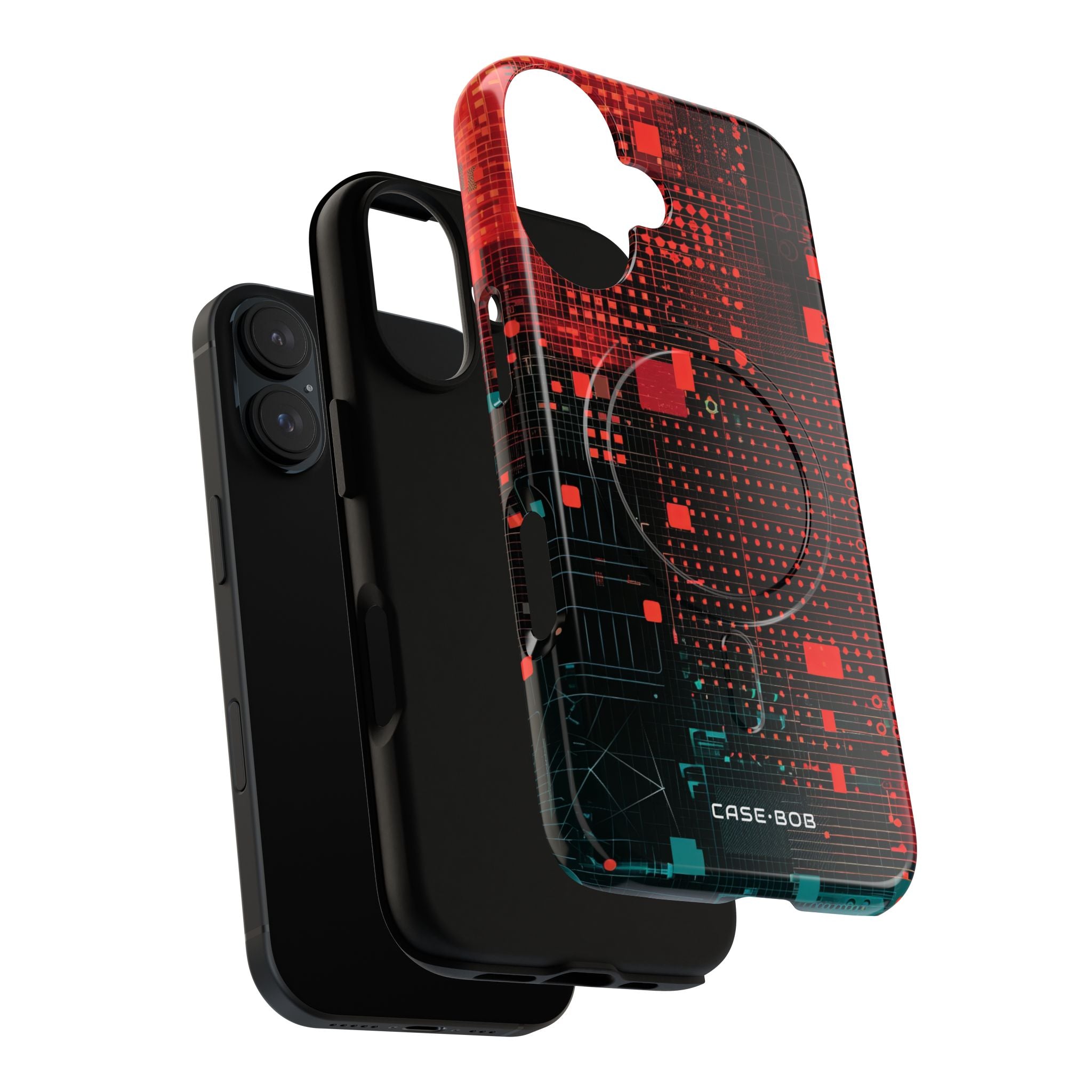 Grid Fusion iPhone 16 Cover - Tough+