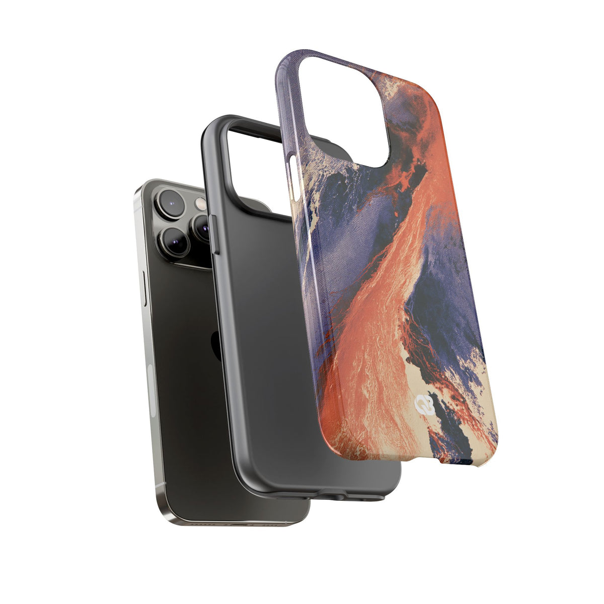 Solar Aura Drift · Tough Phone Case for iPhone · Orange