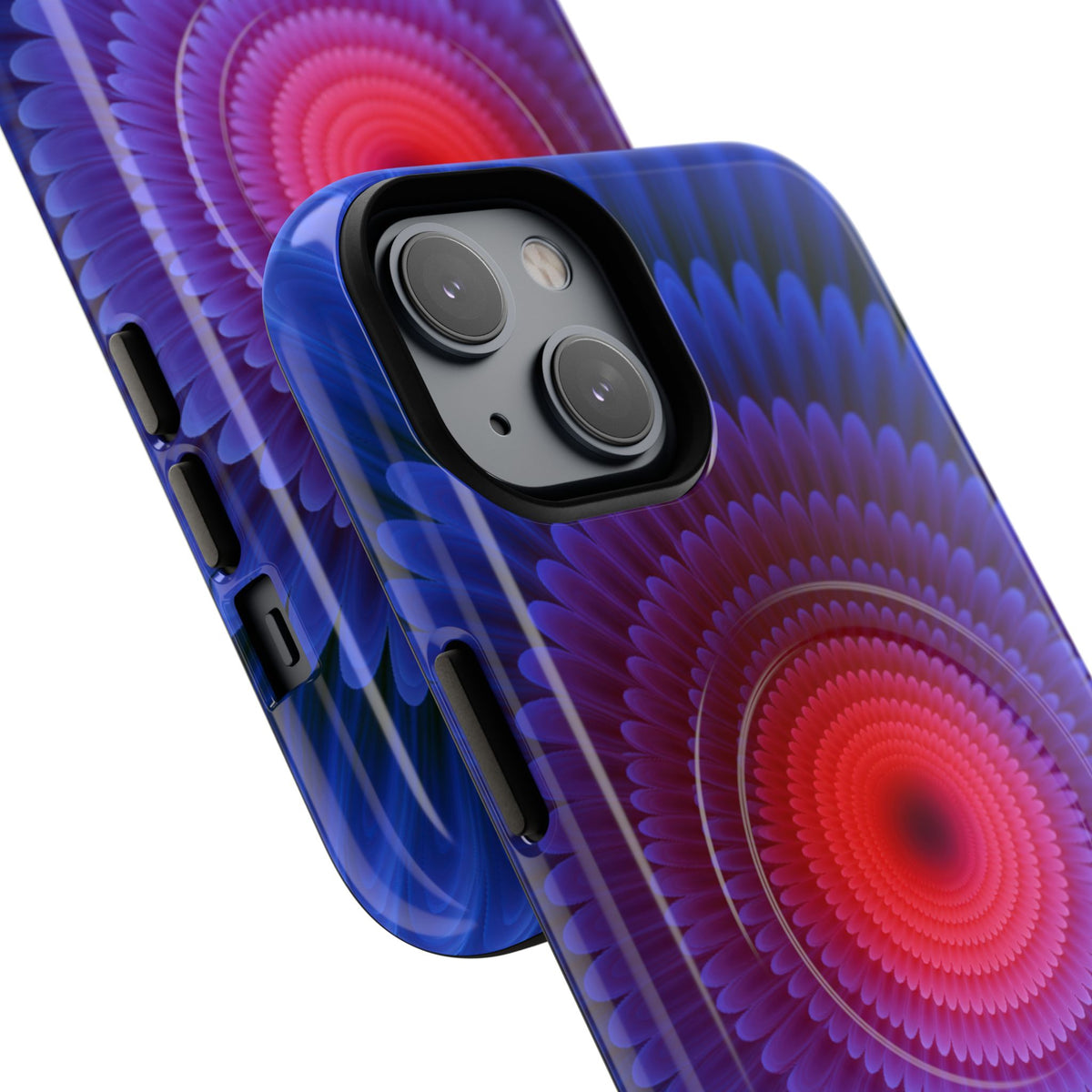 Radial Spectrum Bloom · Tough 2.0 Magnetic Phone Case for iPhone · Blue