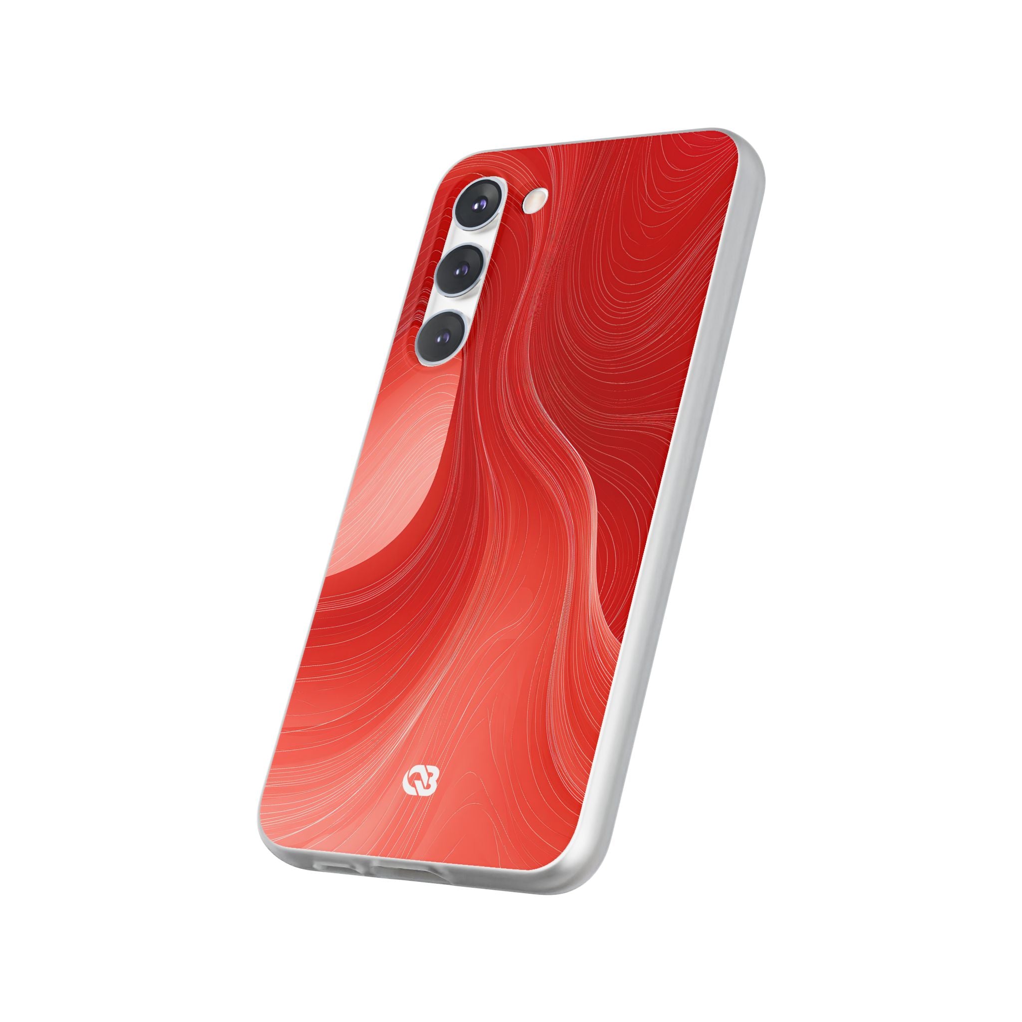 Red Lite Phone Case for Samsung - Crimson Silk Strands