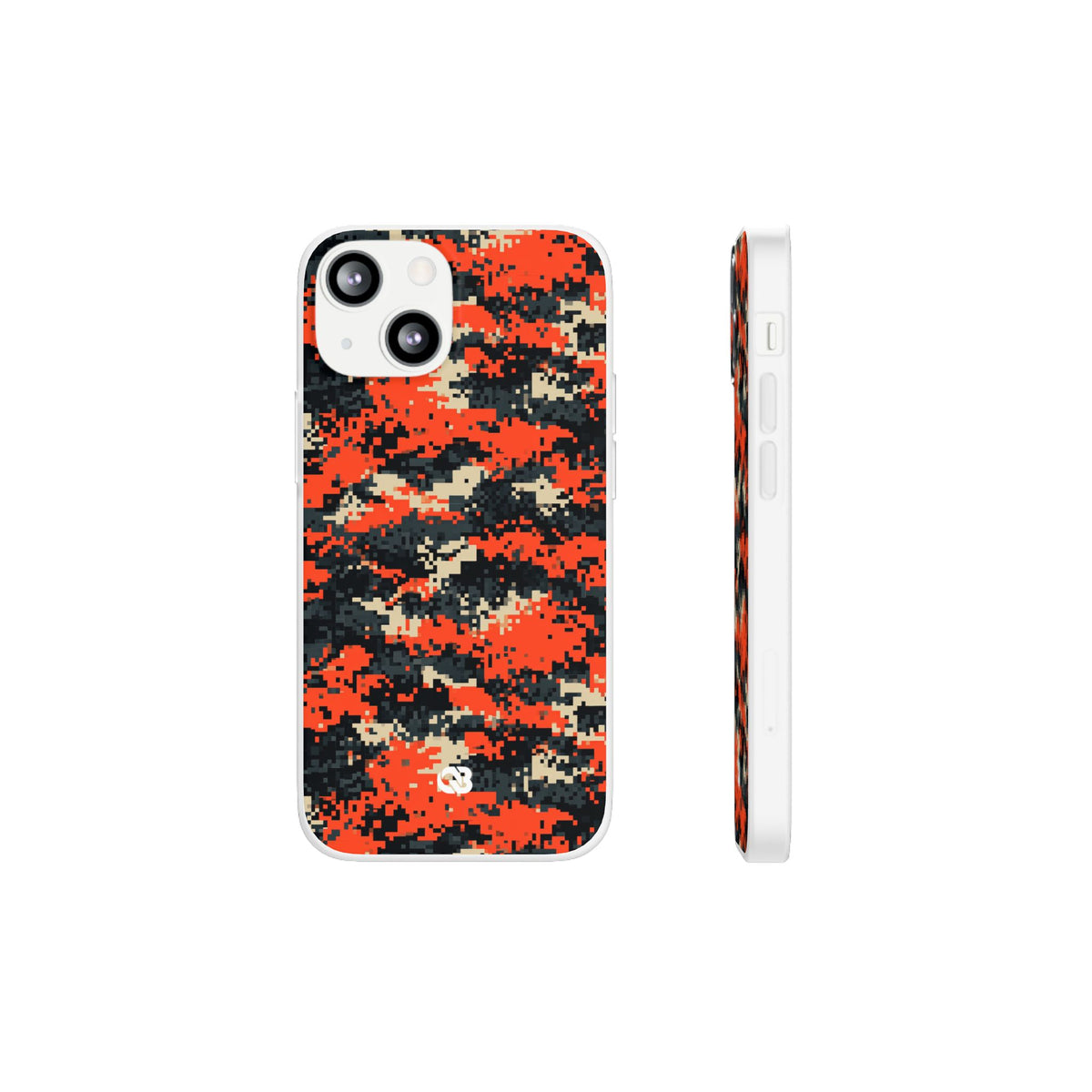 Signal Pixel Camo · Lite Phone Case for iPhone · Orange