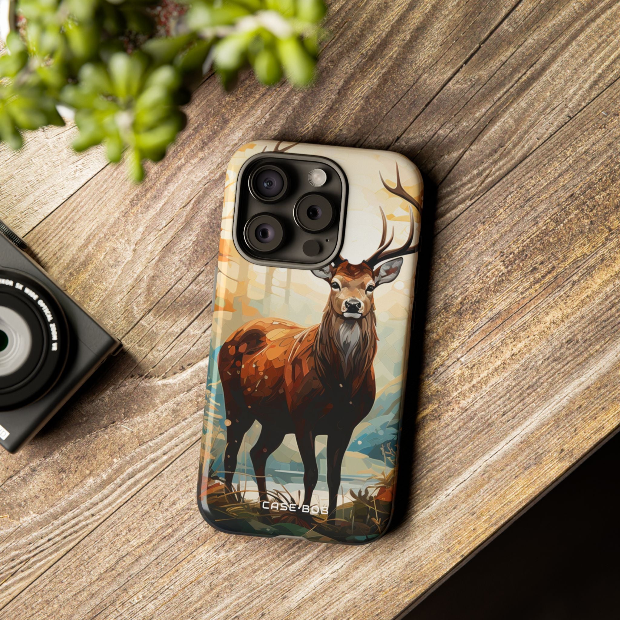 Glowing Stag iPhone 15 Pro Case - Tough - CASE•BOB