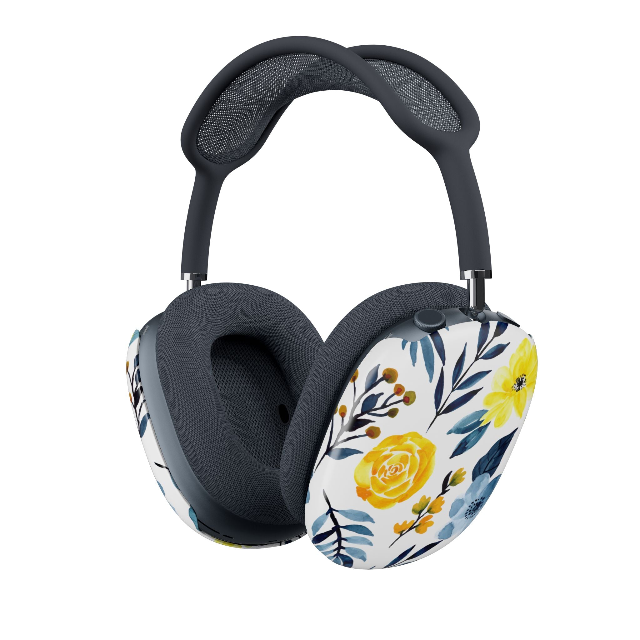 Yellow Blue Blossoms - AirPod Max Cover