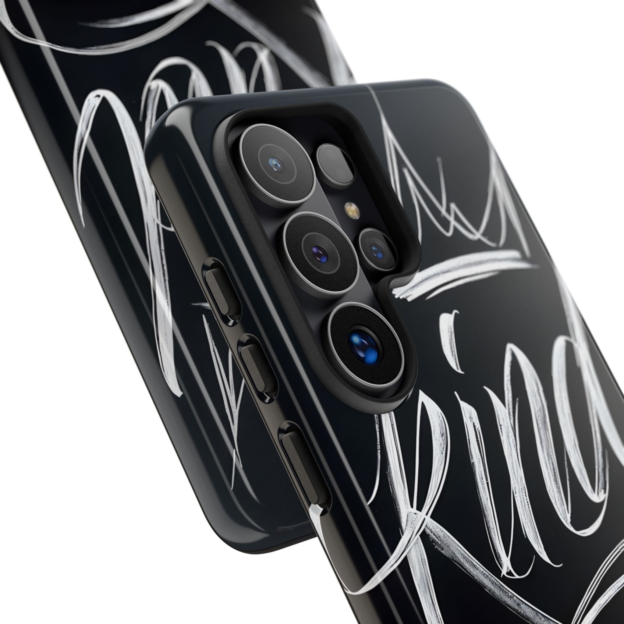 Noir Crown Script · Custodia Tough per Samsung