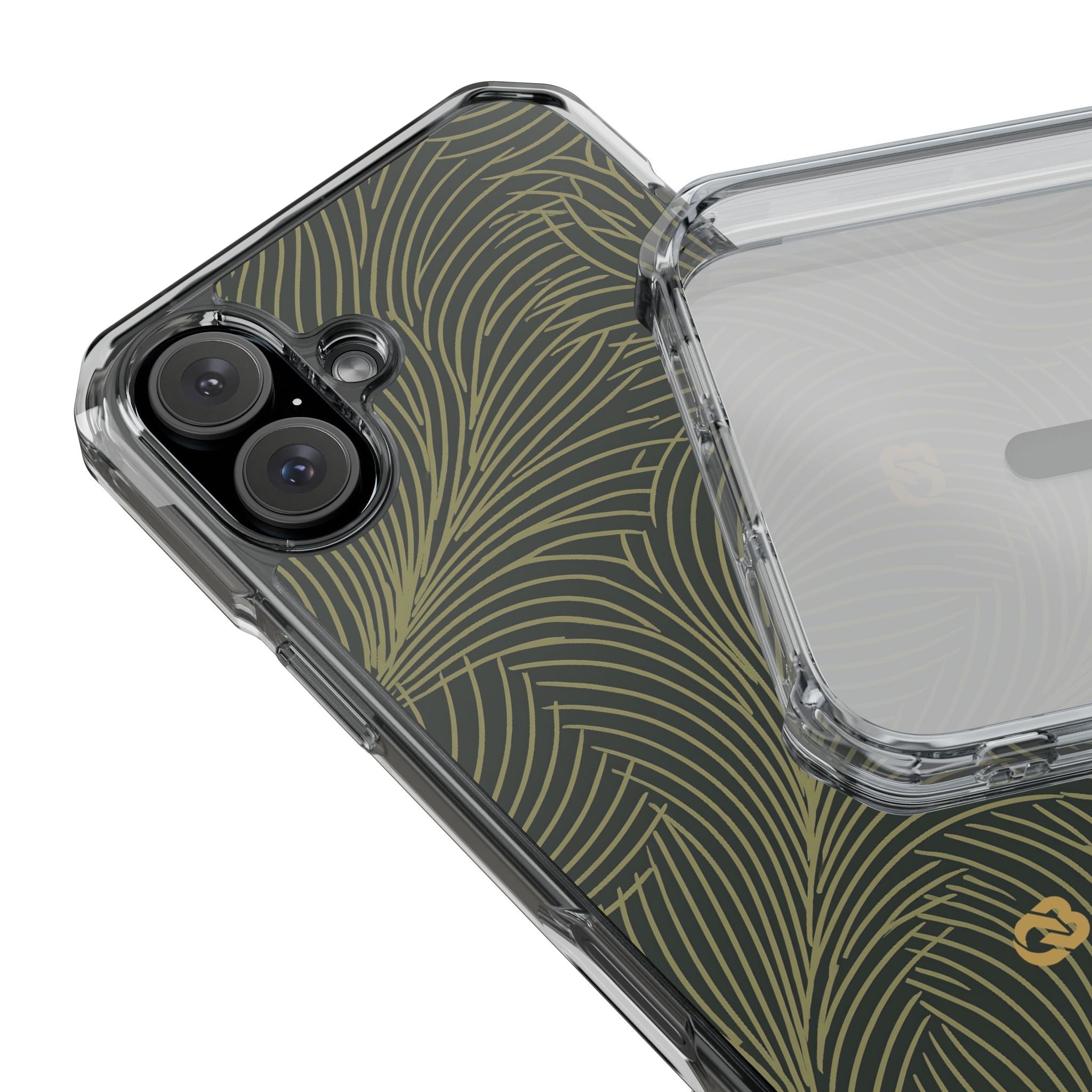 Green Impact MagSafe Phone Case for iPhone - Dark Olive Plume