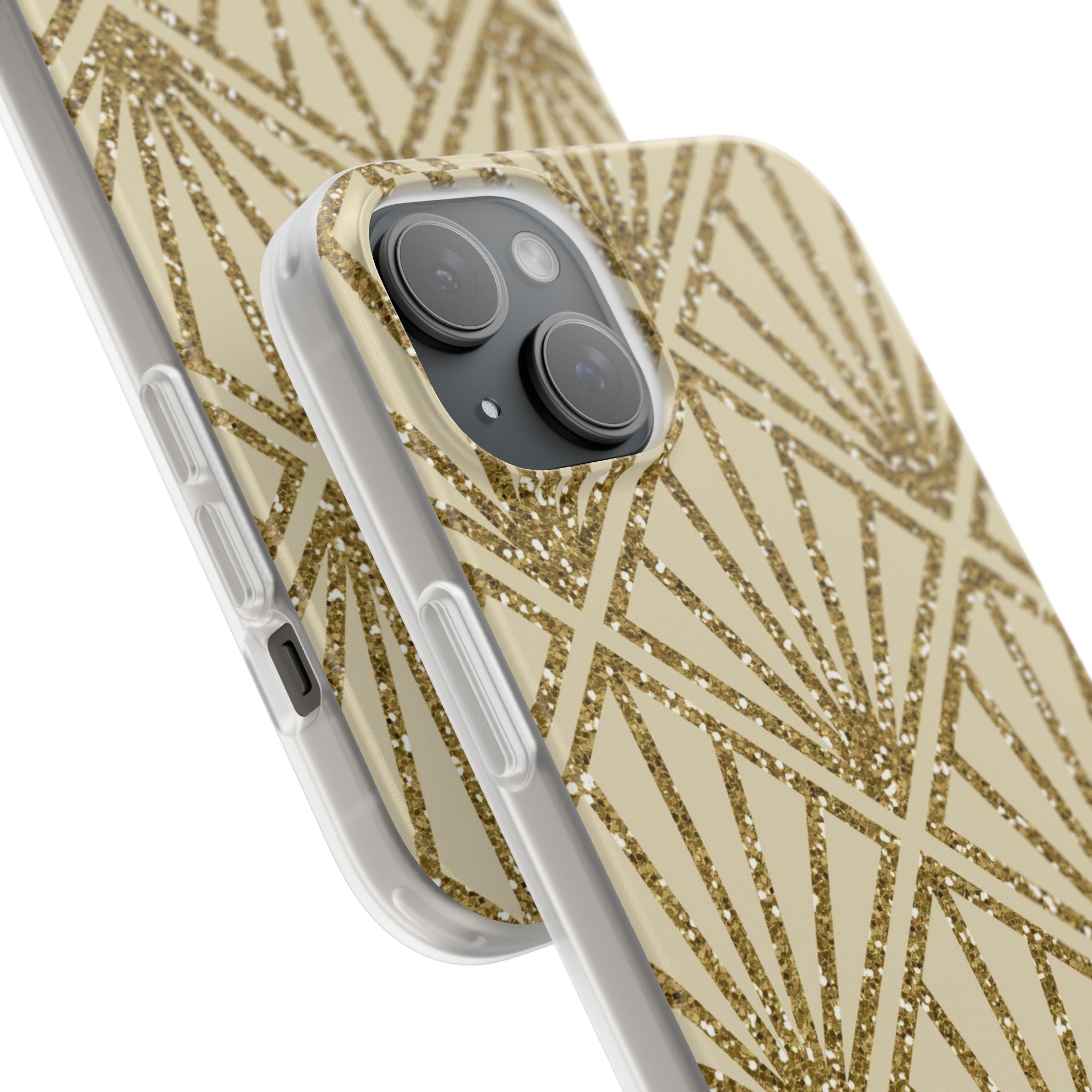 Gold Diamond Radiance iPhone 15 Plus Case - Soft