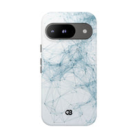 Blue Tough Phone Case for Google Pixel - Glacial Neural Web