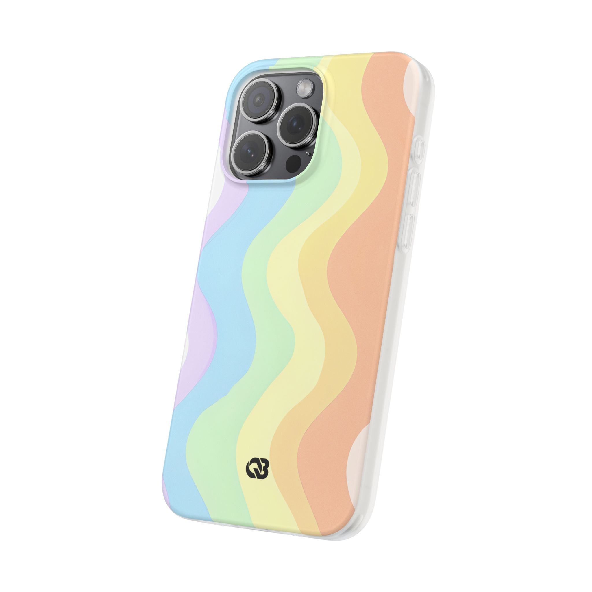 Pastel Ripple Flow · Soft Phone Case for iPhone