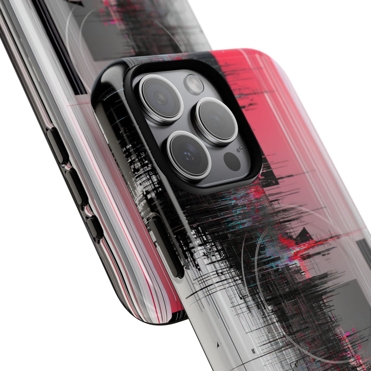 Black Tough 2.0 Magsafe Phone Case for iPhone - Crimson Data Leak