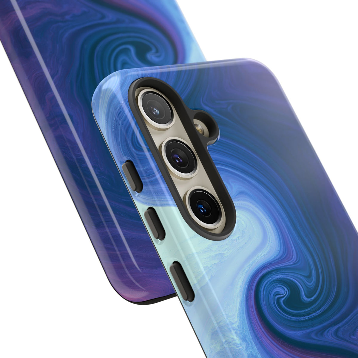 Azure Fluid Swirl · Tough Phone Case for Samsung · Blue