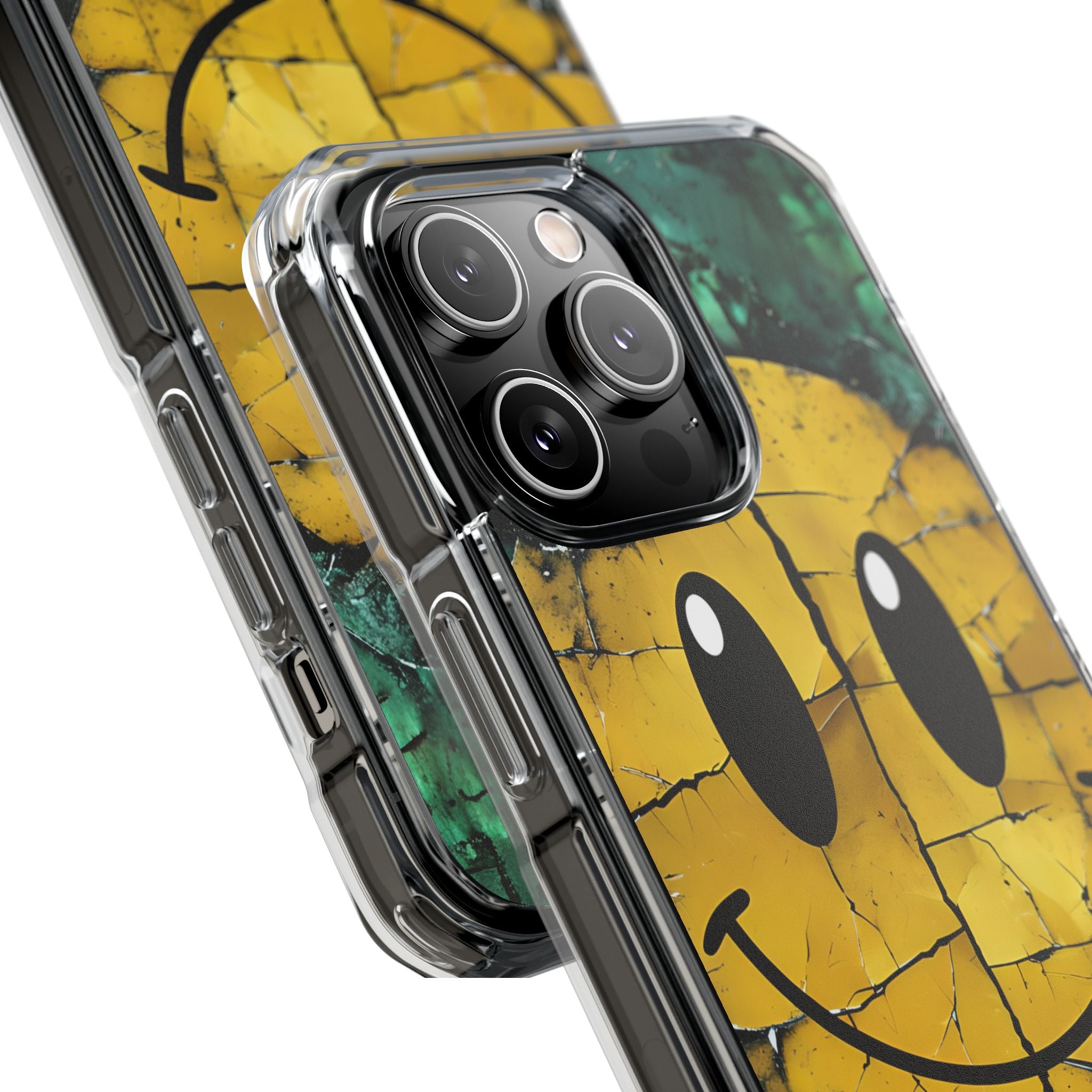 Haljennut Hymyilevä iPhone 14 Pro Max - Impact suojakotelo