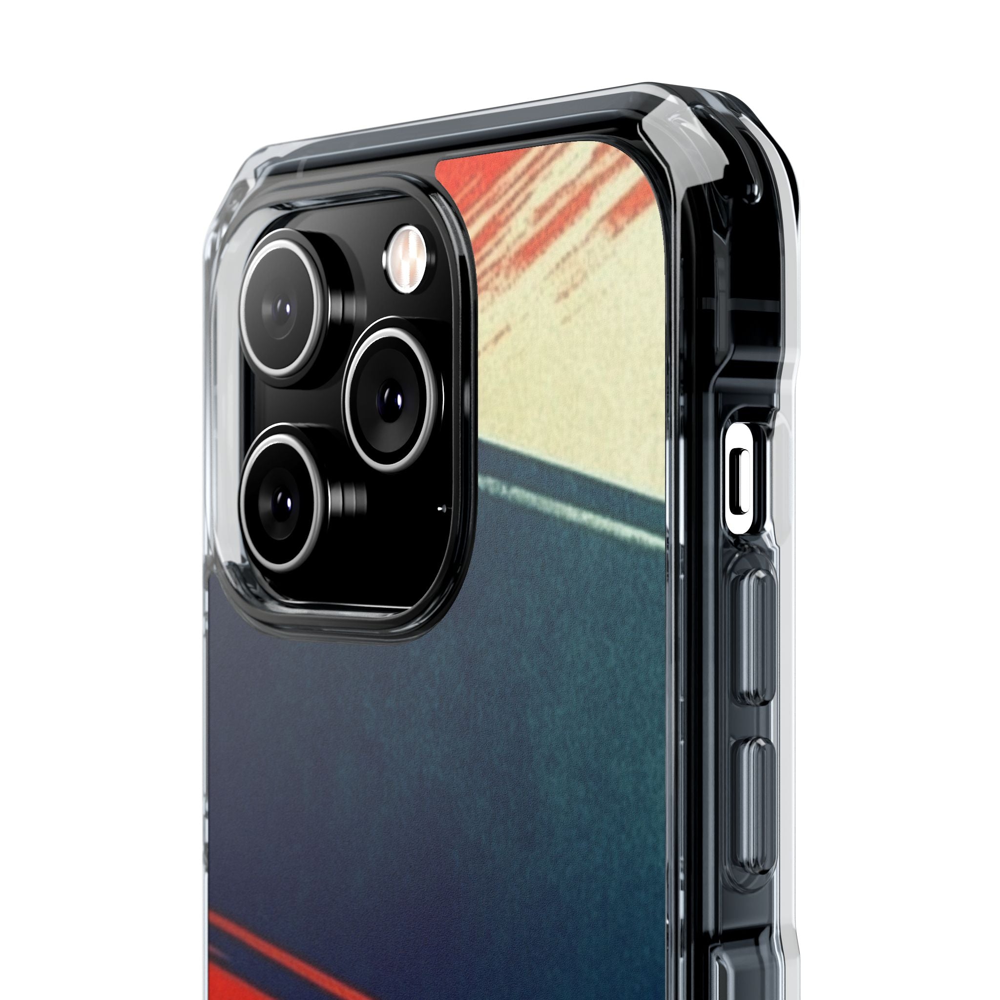 Blaues diagonales Bewegungsmuster iPhone 14 Pro Case - Impact