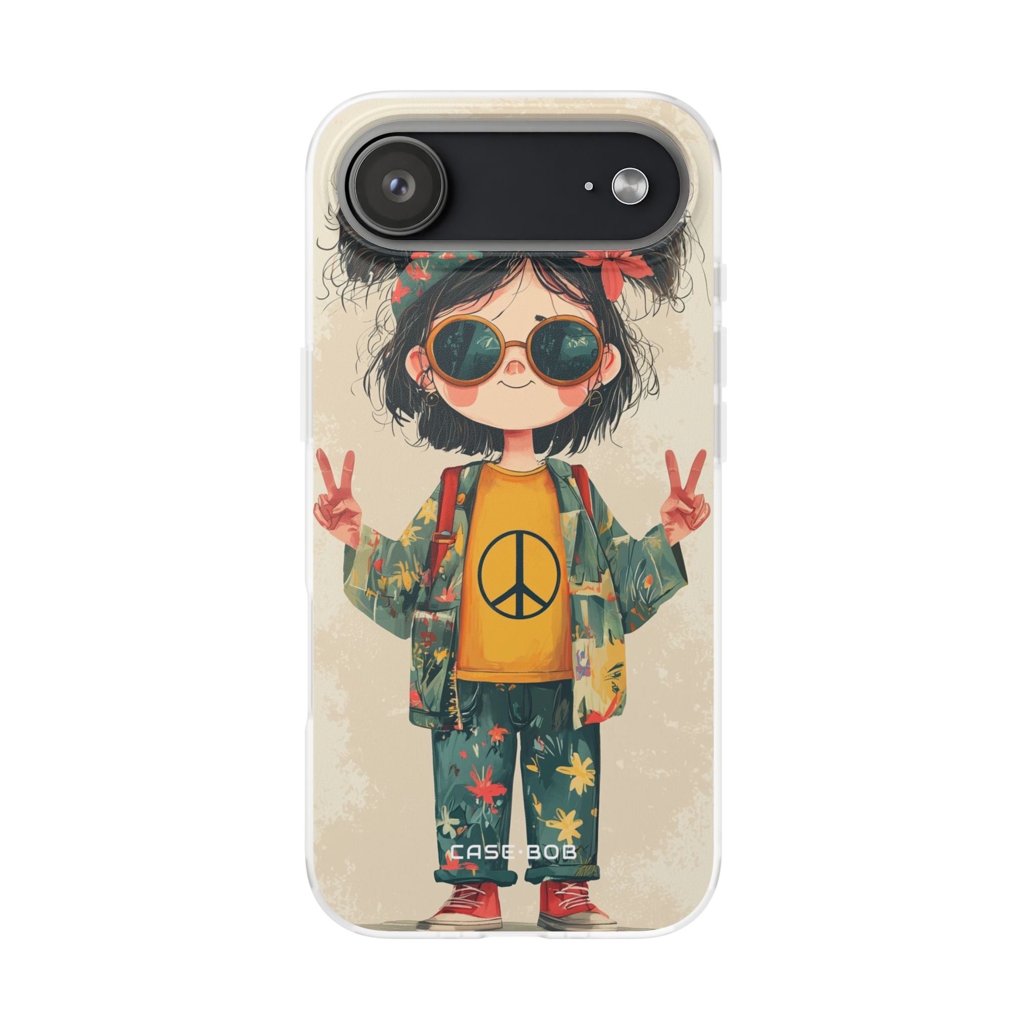 Peace Pigtails iPhone 17 Air Case - Soft - CASE•BOB