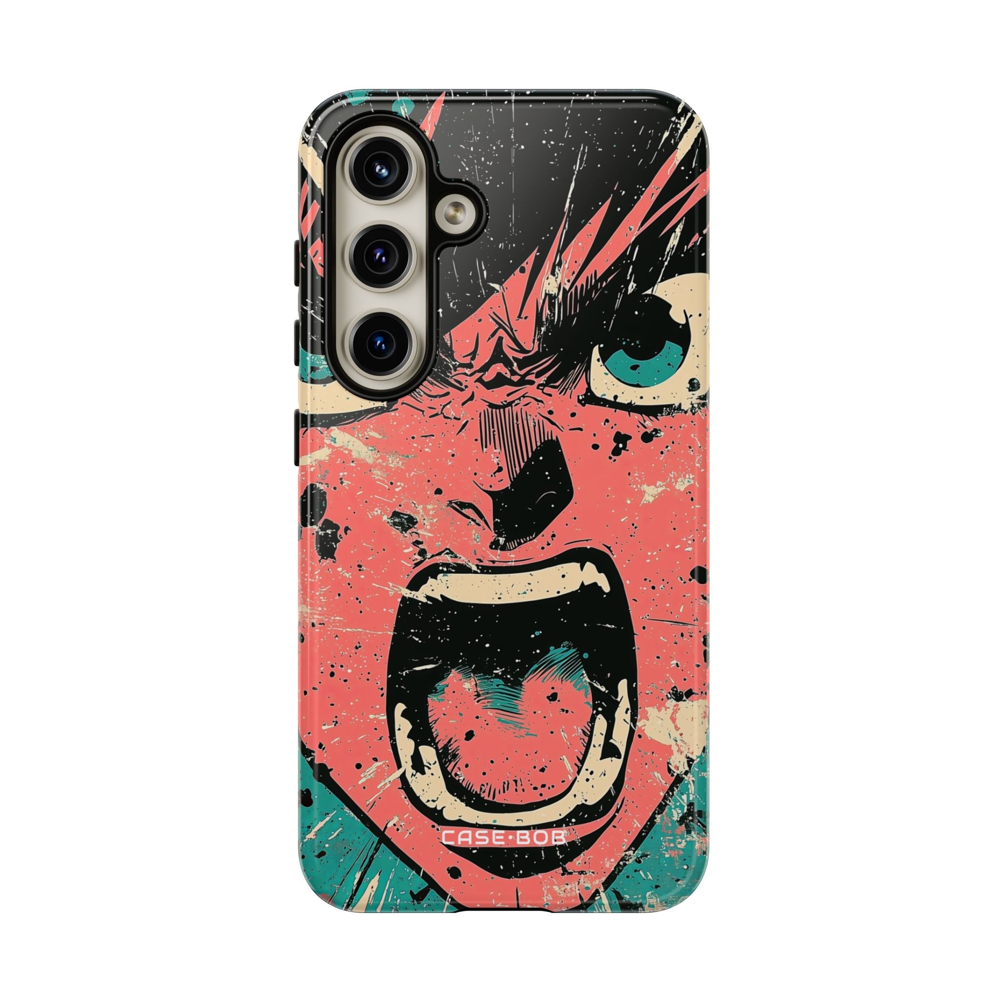 Screaming Face Pink Samsung S24 Skal - Tough