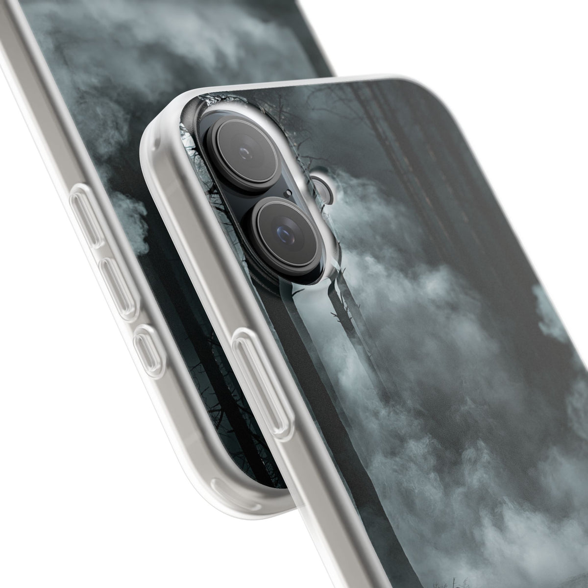 Shadowed Pine Mist · Lite Phone Case for iPhone · Black