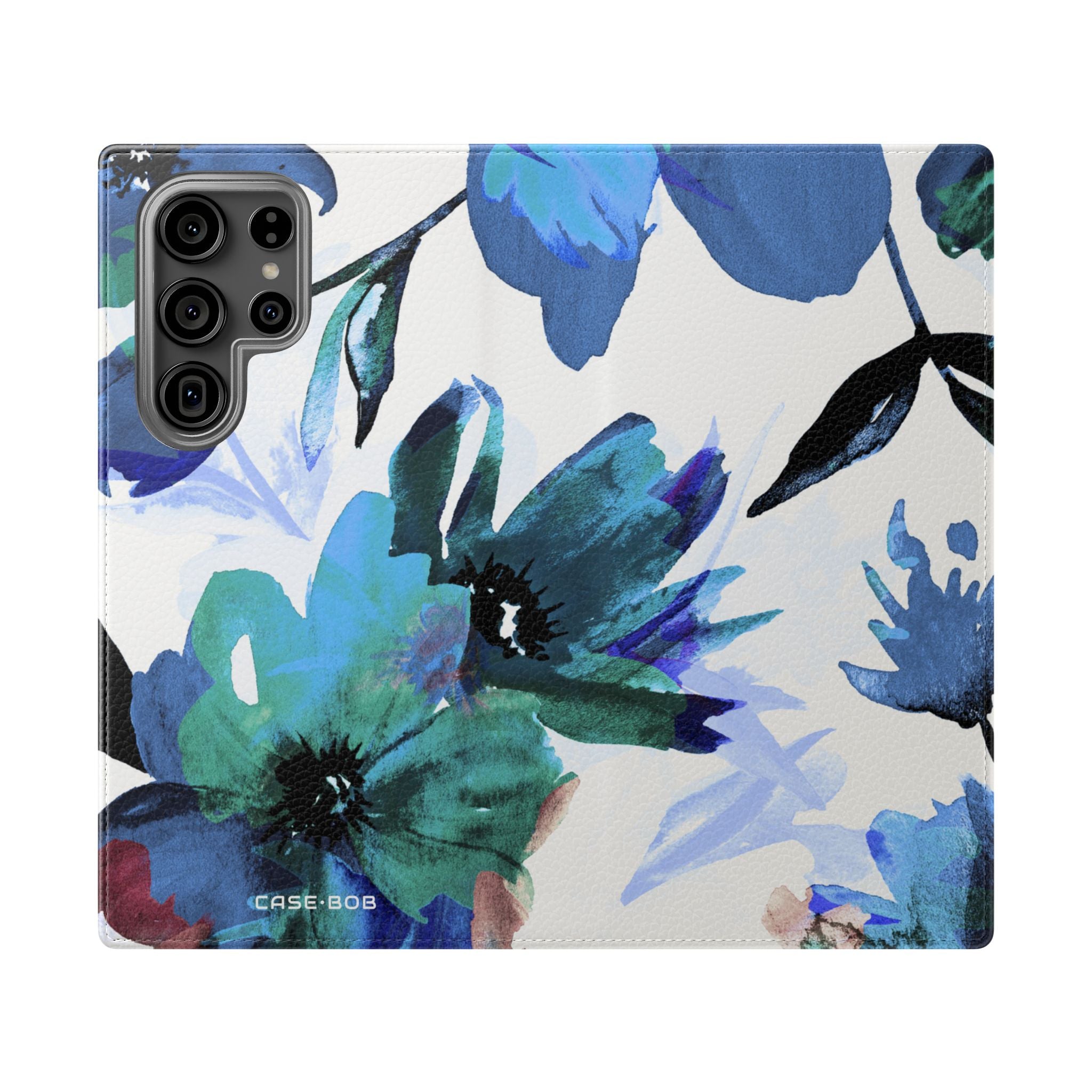 Blue Bloom - Samsung S23 Ultra Case - Wallet
