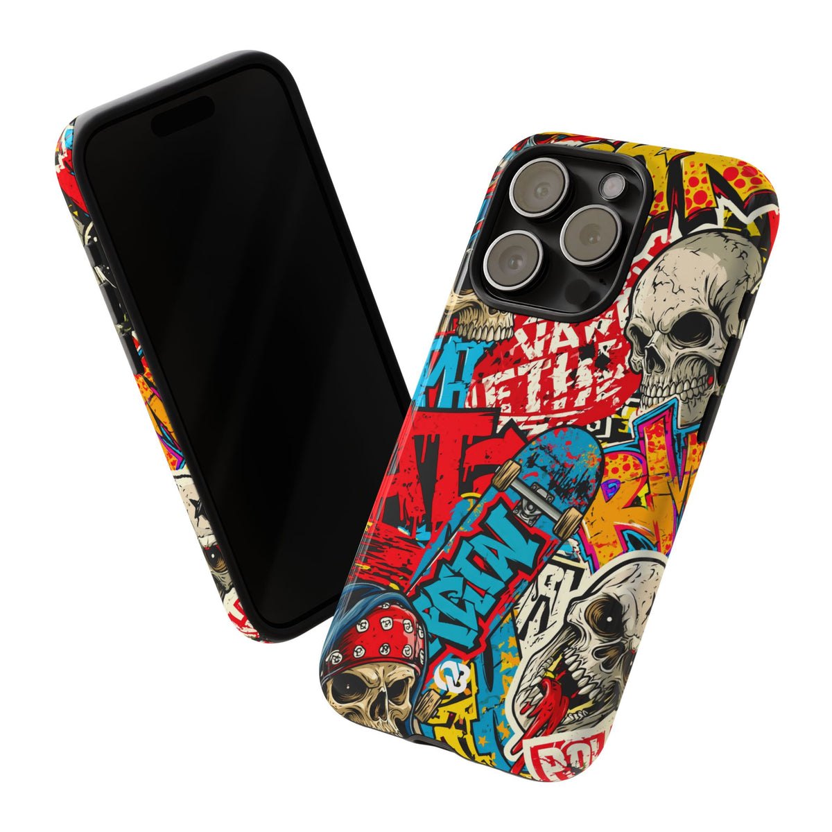 Skate Skull Riot · Tough Phone Case for iPhone · Red