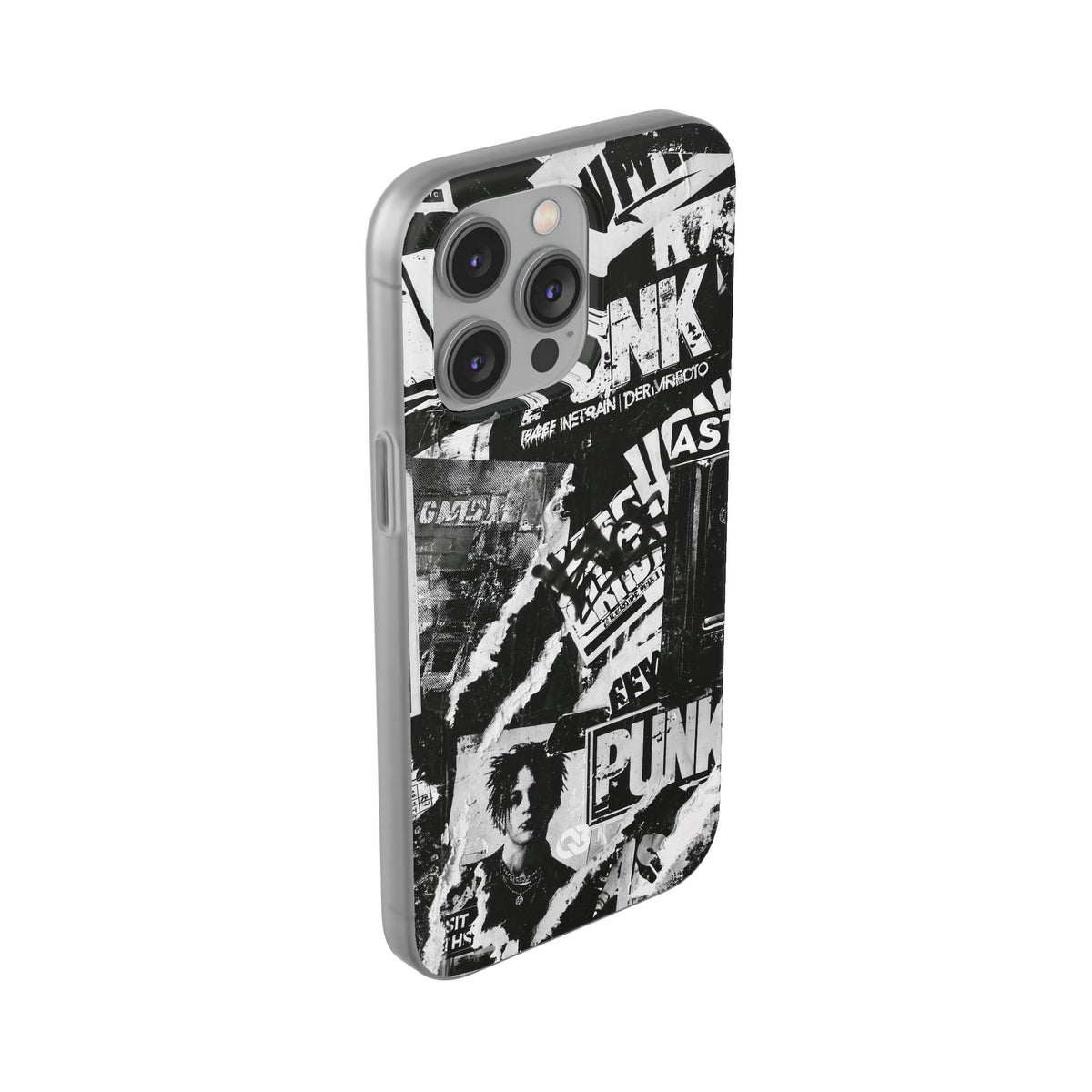 Underground Punk Collage · Lite Phone Case for iPhone · Black