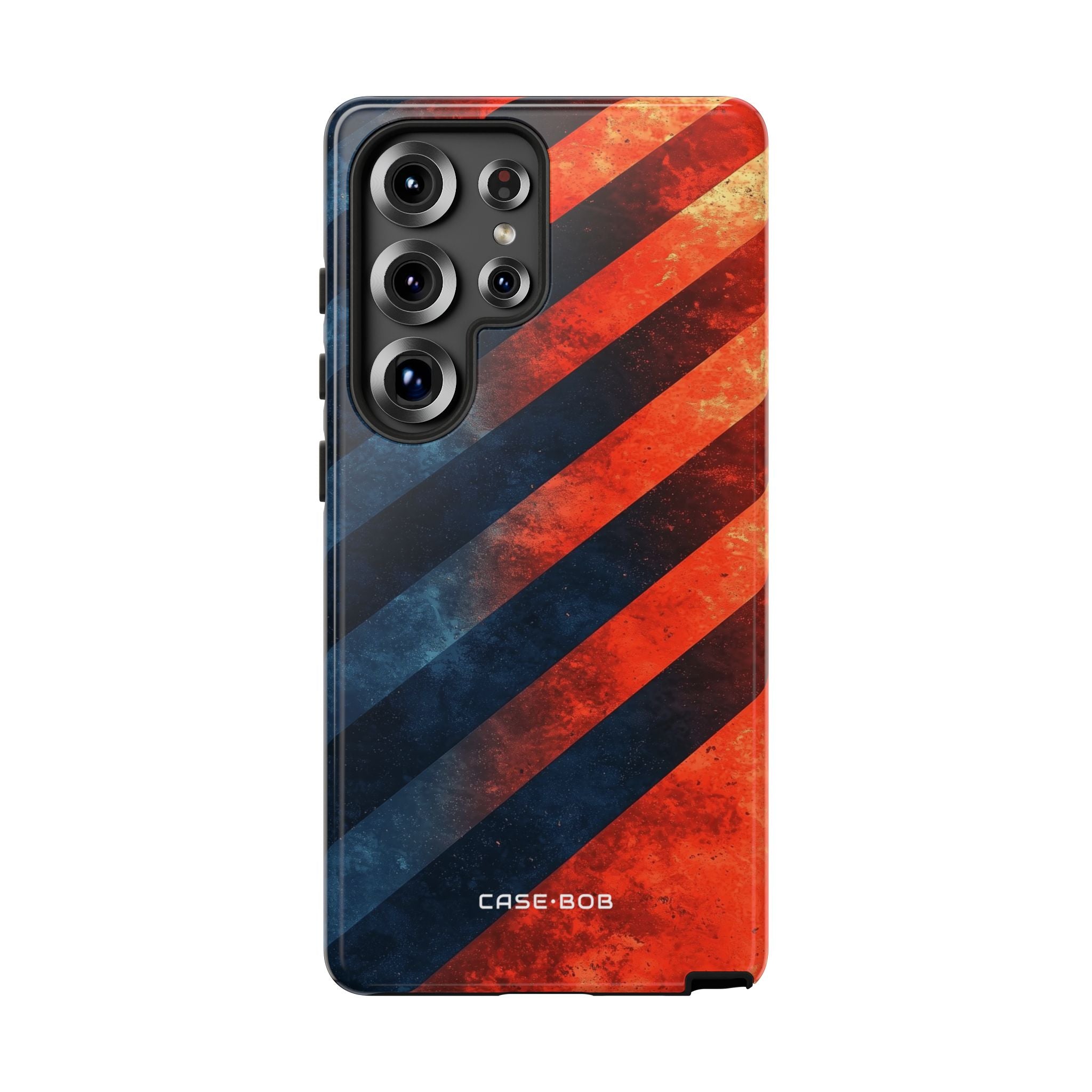 Diagonale Streifen Blaze Samsung S25 Ultra Case - Tough