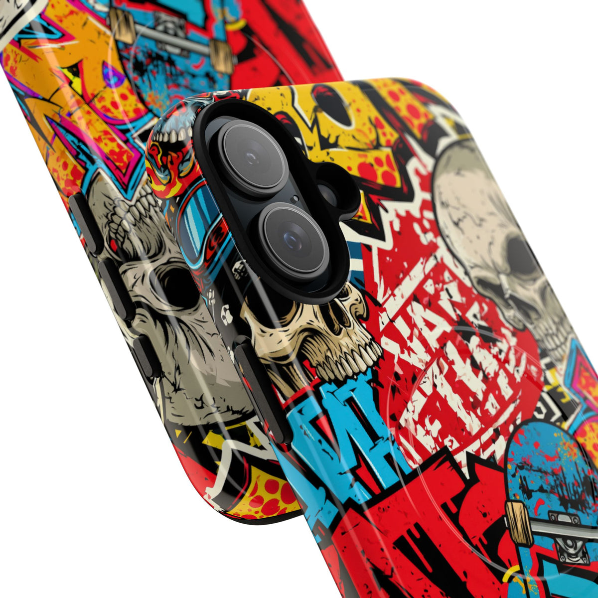 Skate Skull Riot · Tough 2.0 Magnetic Phone Case for iPhone · Red