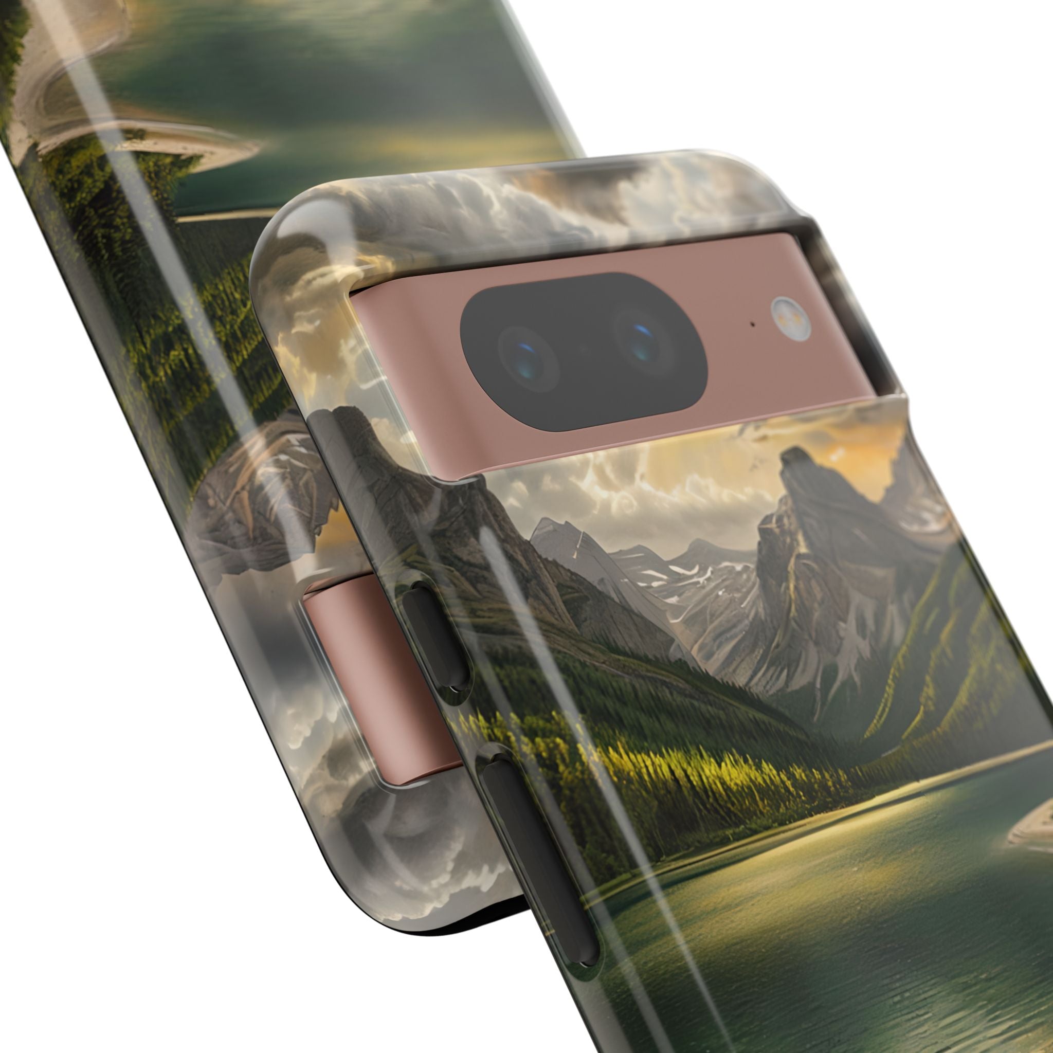 Gilded Mountain Lake · Tough Etui na telefon dla Google Pixel