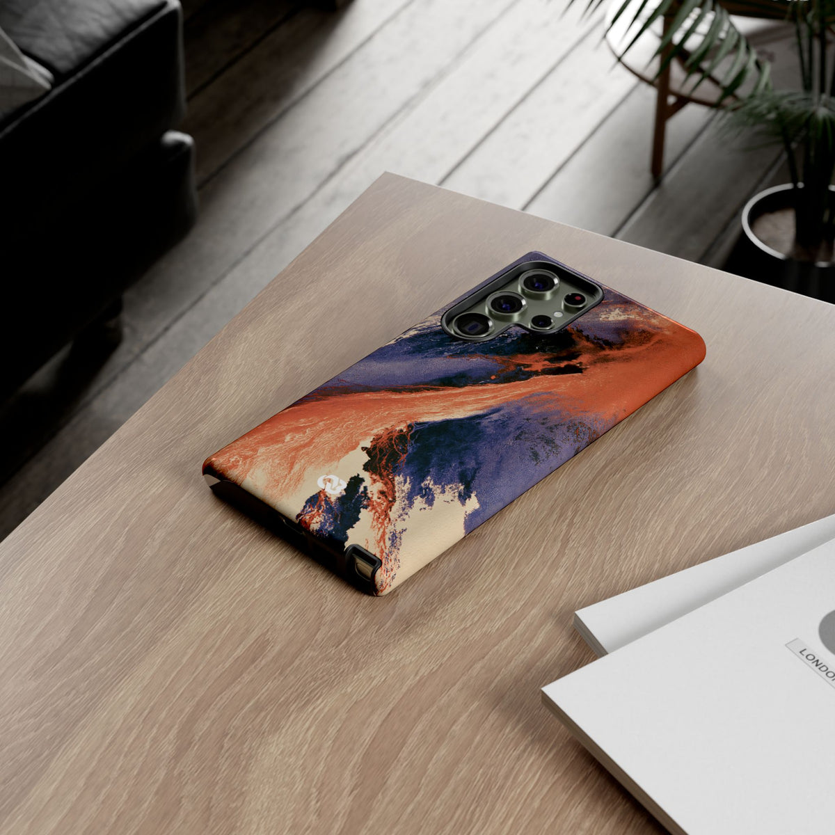 Solar Aura Drift · Tough Phone Case for Samsung · Orange