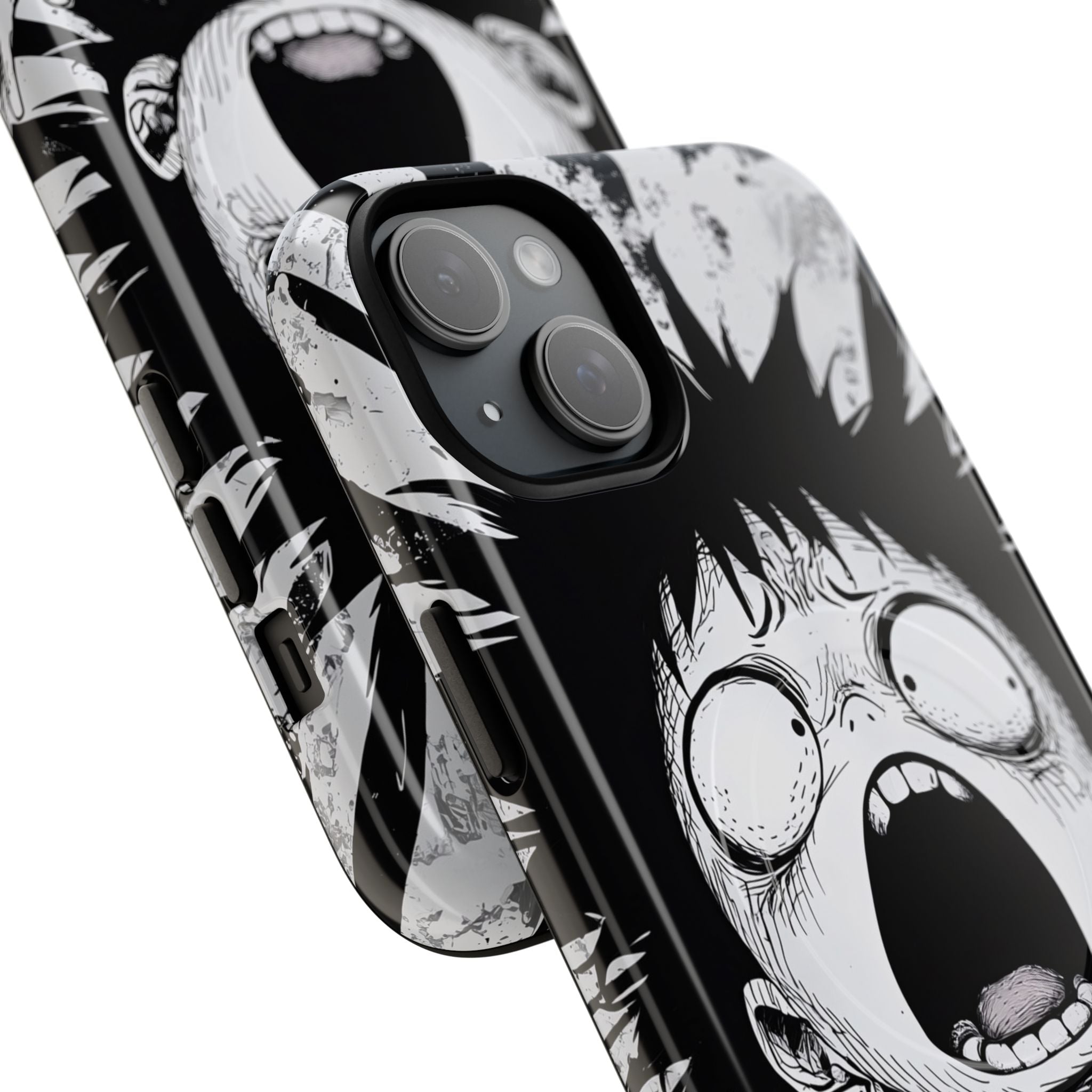 Chaotic Monochrome Scream · Tough+ Fundas para teléfono para iPhone · Magsafe
