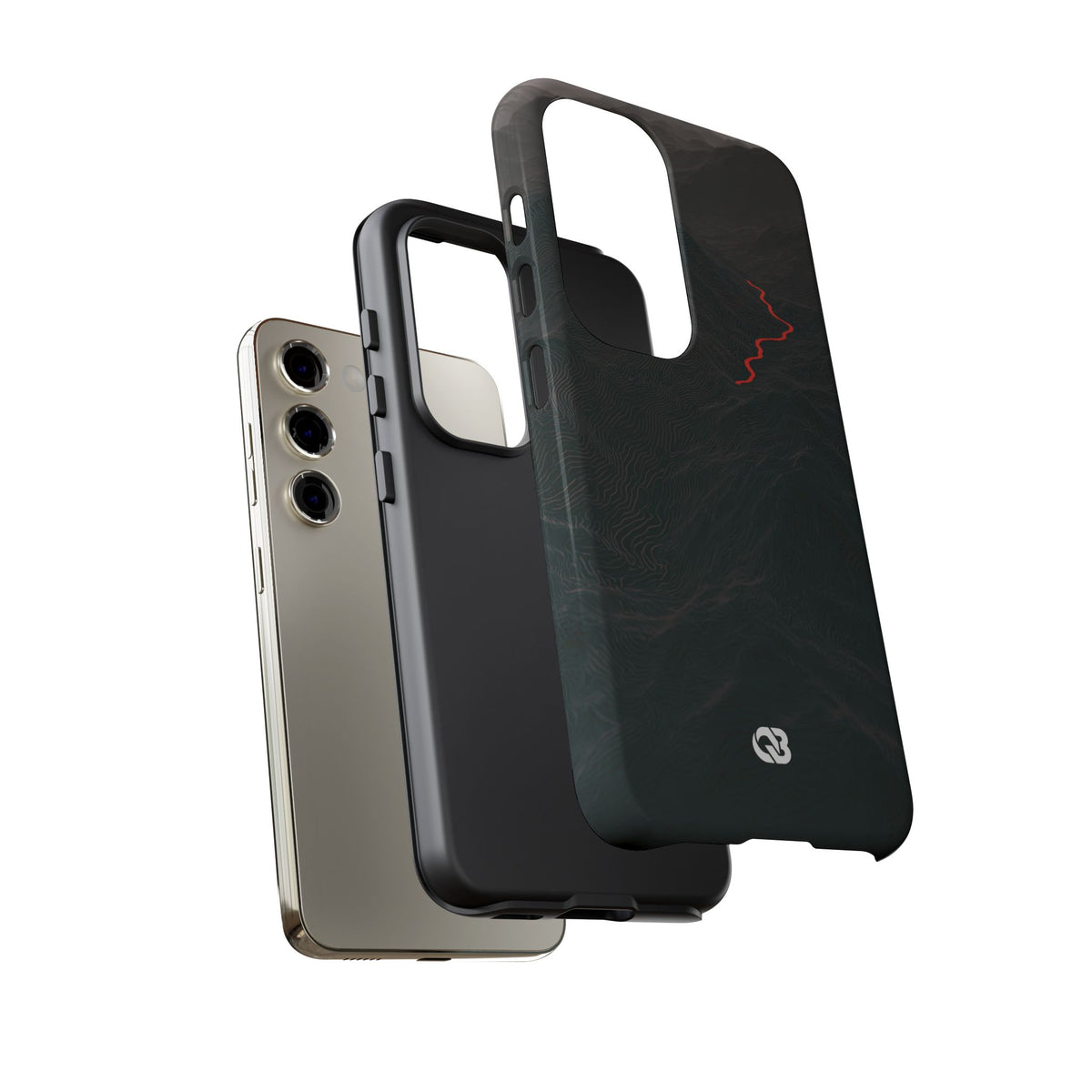 Crimson Ridge Pass · Tough Phone Case for Samsung · Black