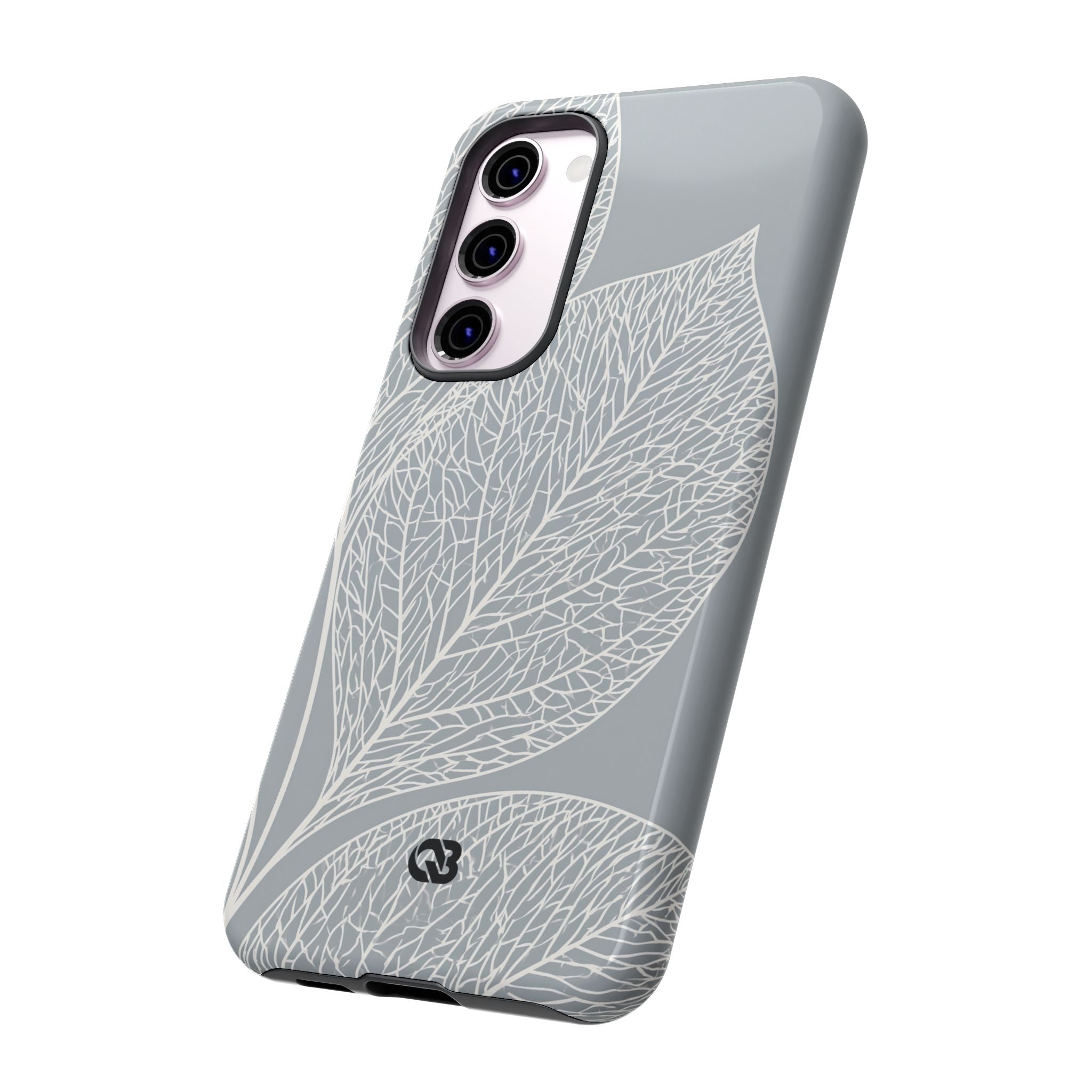 Grey Tough Phone Case for Samsung - Frosted Ash Veins